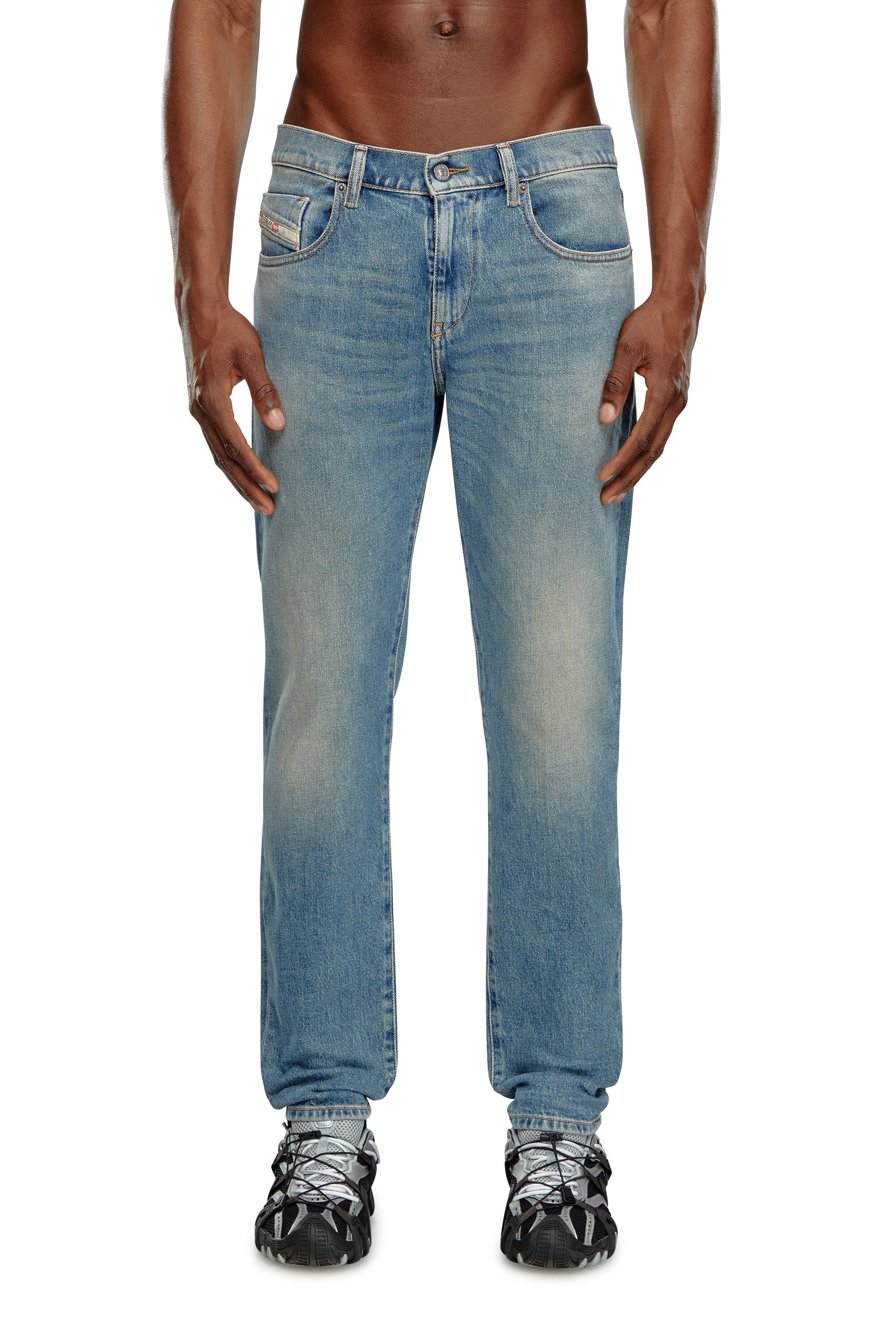 Diesel - Male's Slim Jeans 2019 D-Strukt 09J55, Light Blue - 3