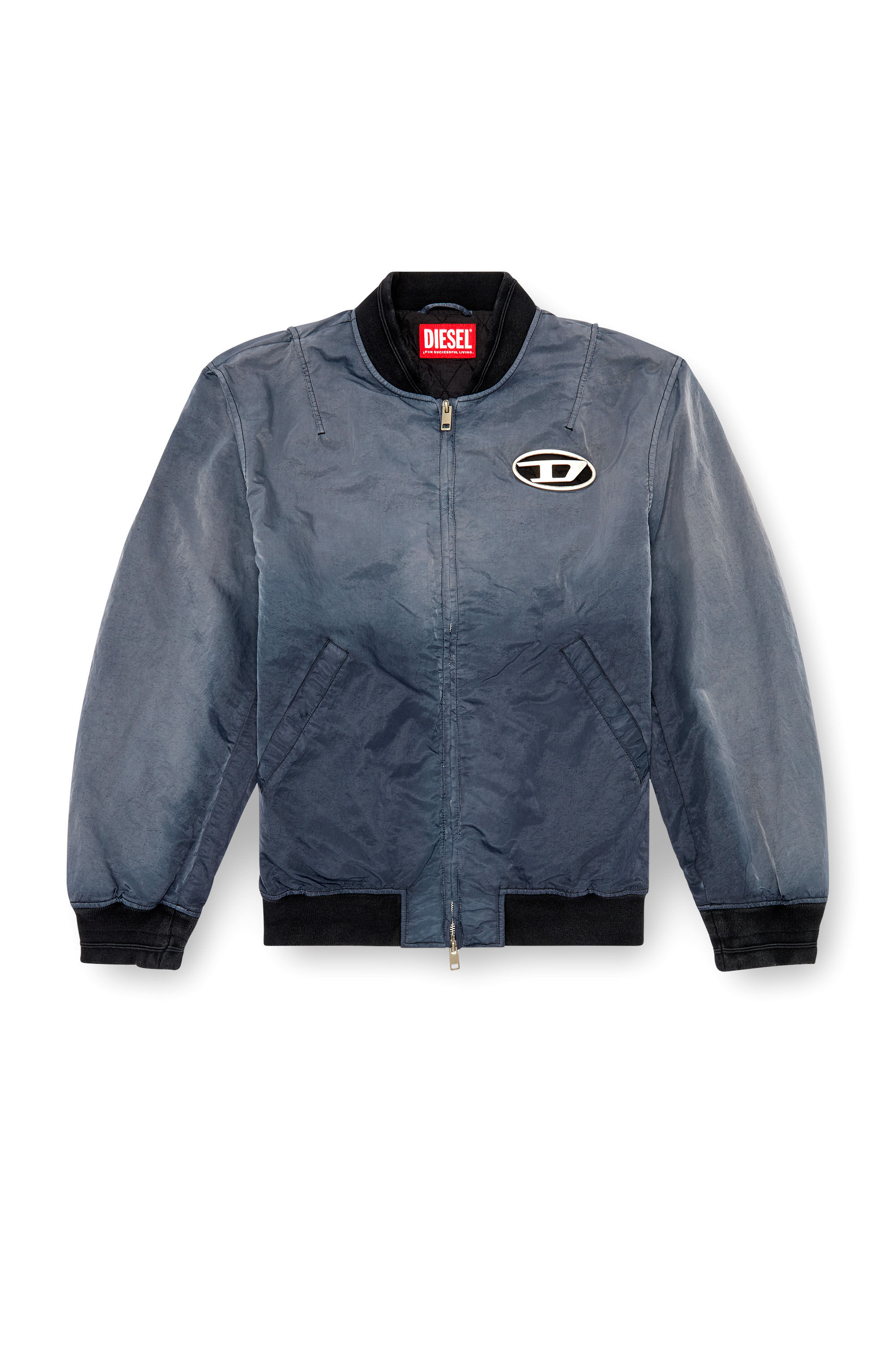 Diesel - J-KEPES, Male's Dégradé padded bomber jacket in Dark Grey - 2