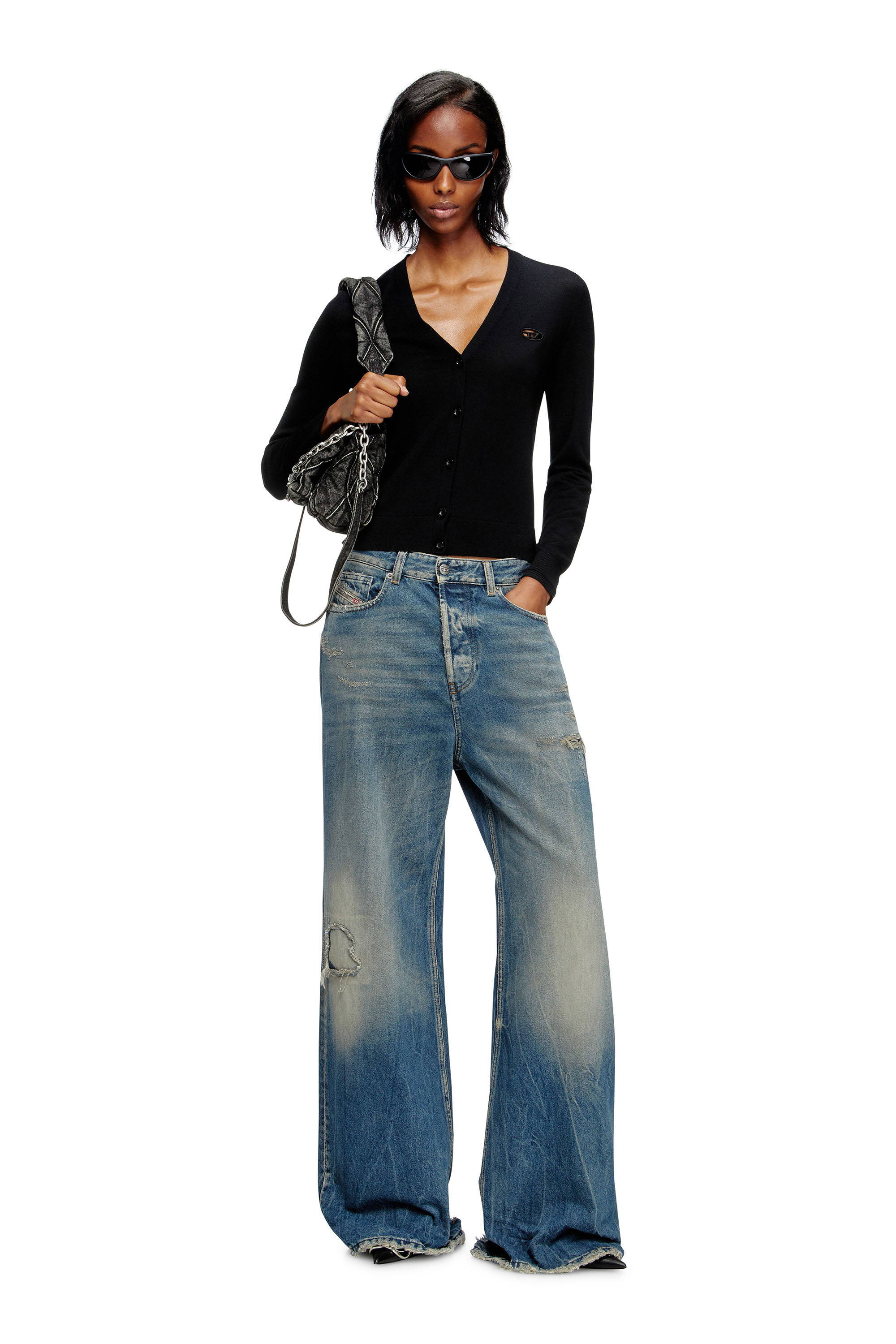 Diesel - Female's Relaxed Jeans 1996 D-Sire 09M28, Medium Blue - 1