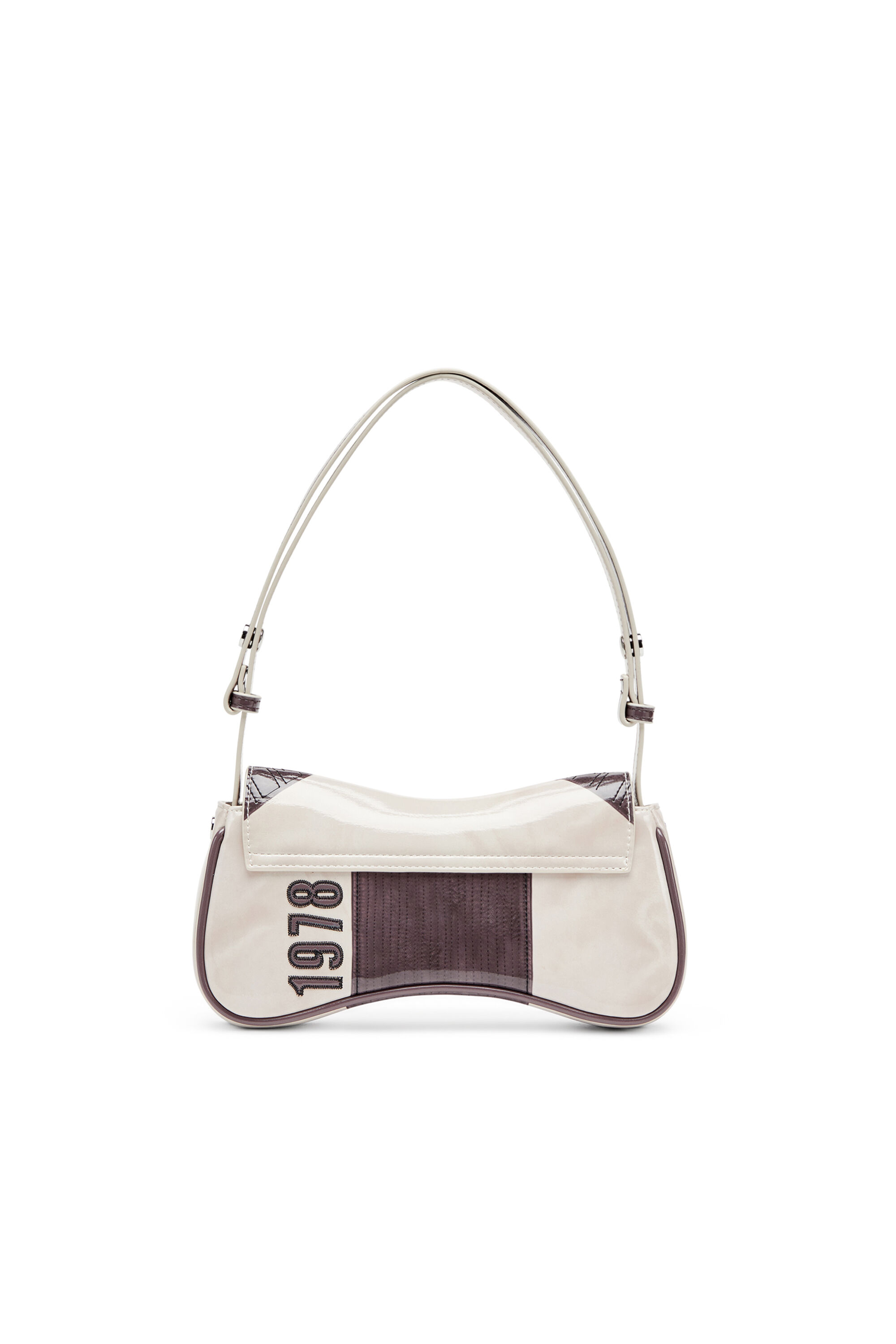 Diesel - PLAY CLUTCH, Play-Pochette brillante avec des détails de motard Femme in Gris - 3