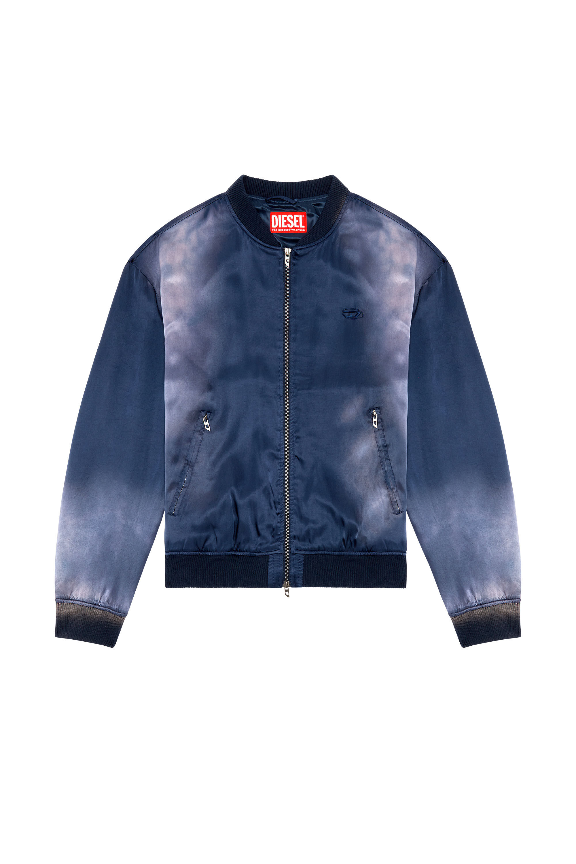 Diesel blue bomber jacket clearance