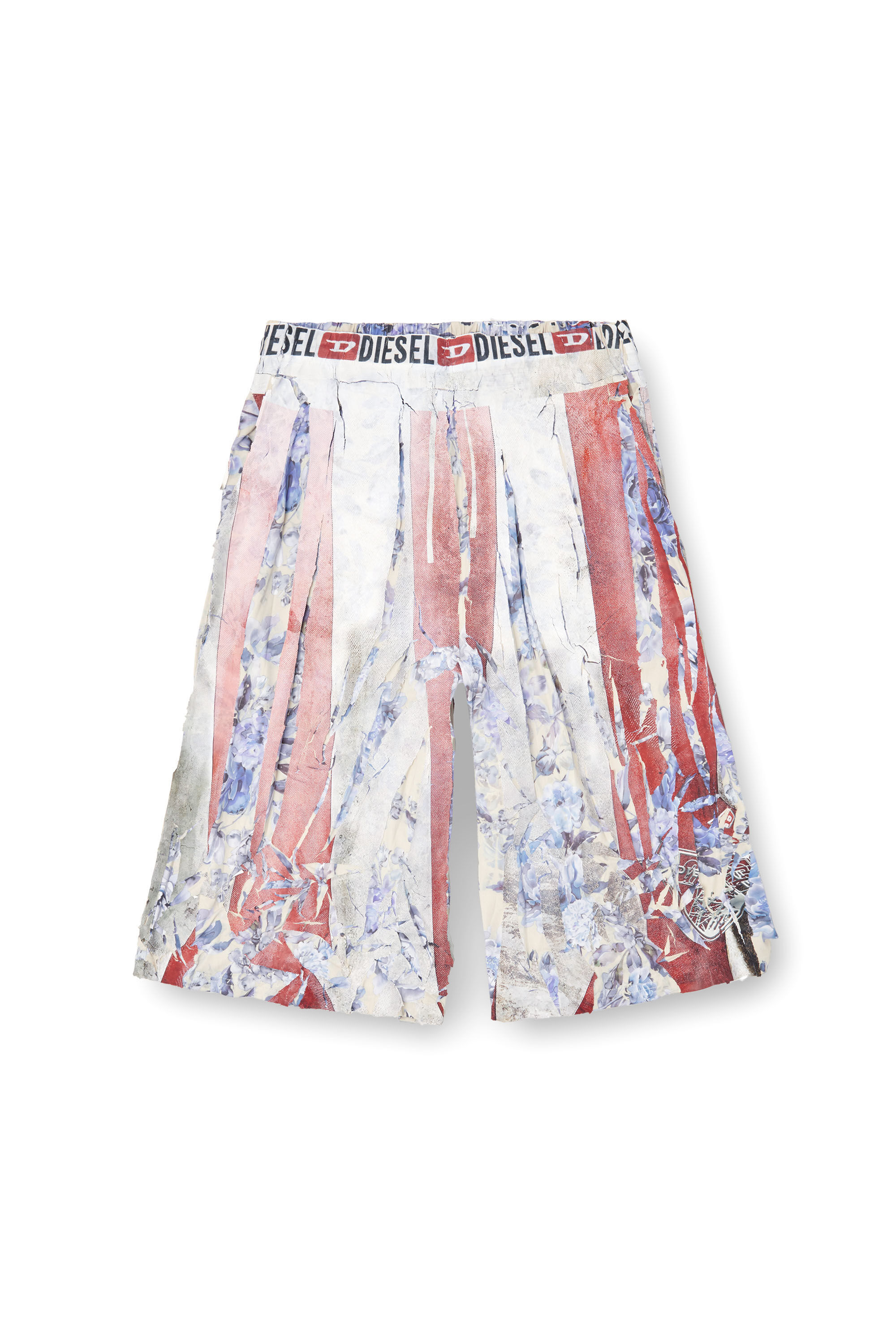 Diesel - P-HELGE, Short à motif floral avec surimpression craquelée Mixte in Polychrome - 2