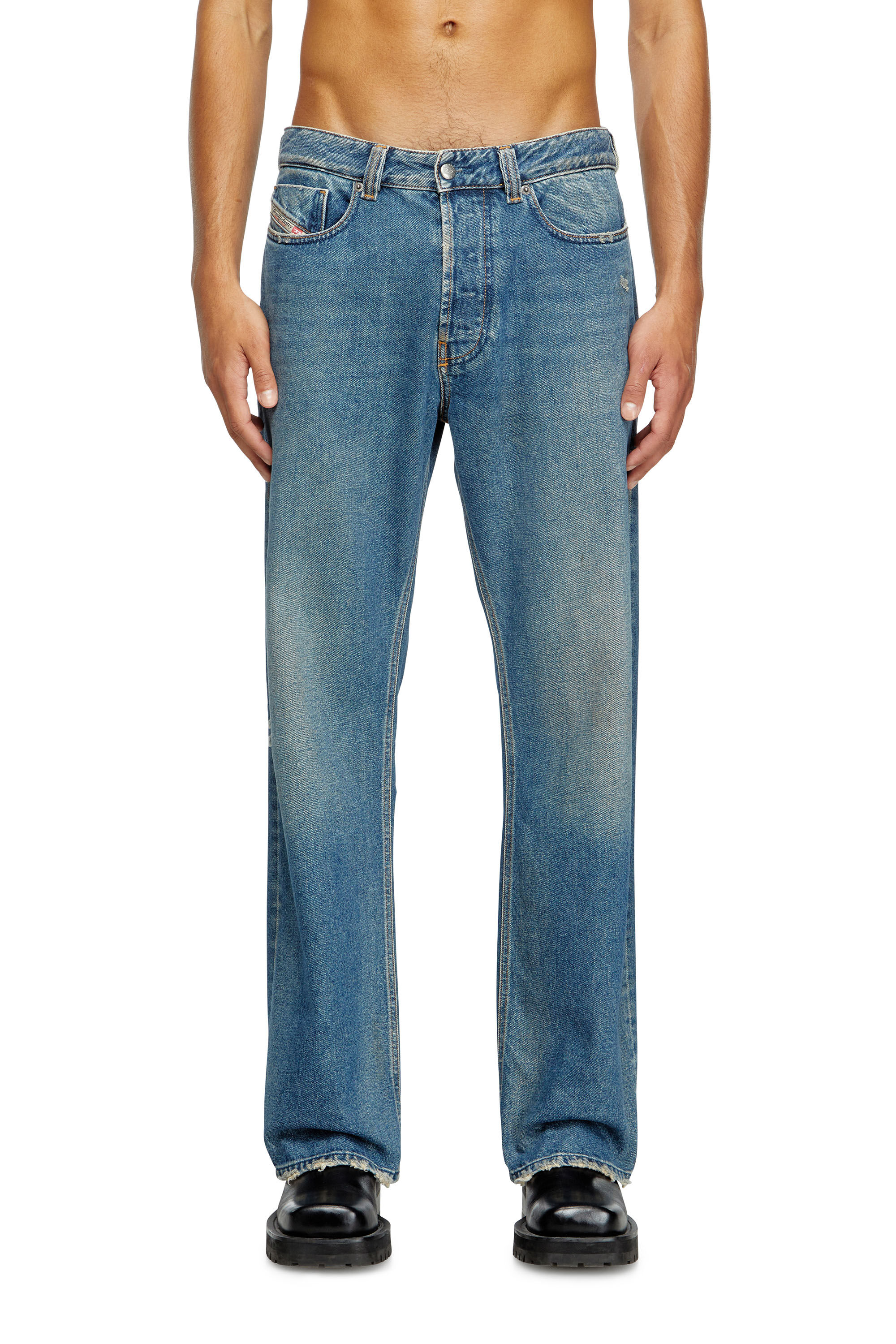 Diesel - Relaxed Jeans 1980 D-Eeper 09J79 Homme, Bleu moyen - Image 3