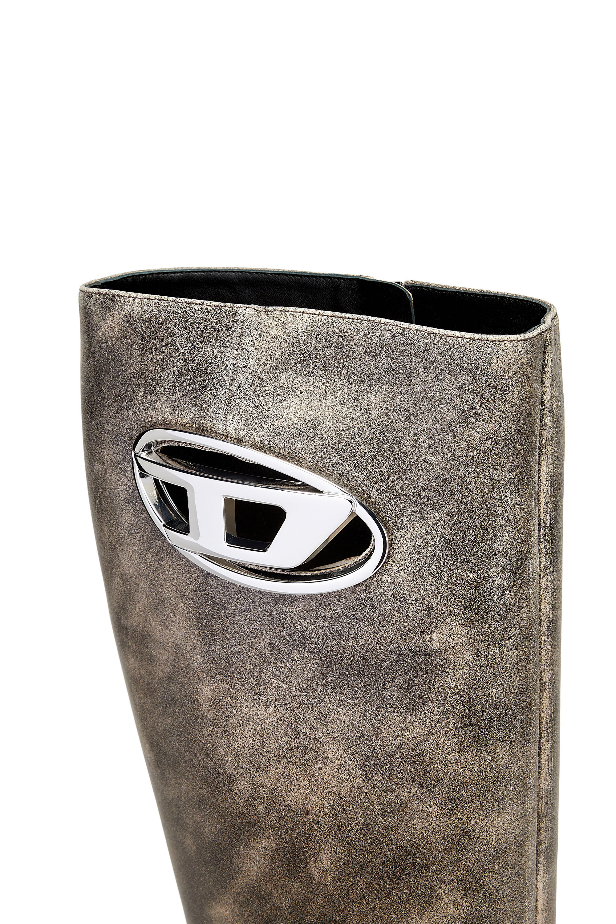 Diesel silver boots new arrivals