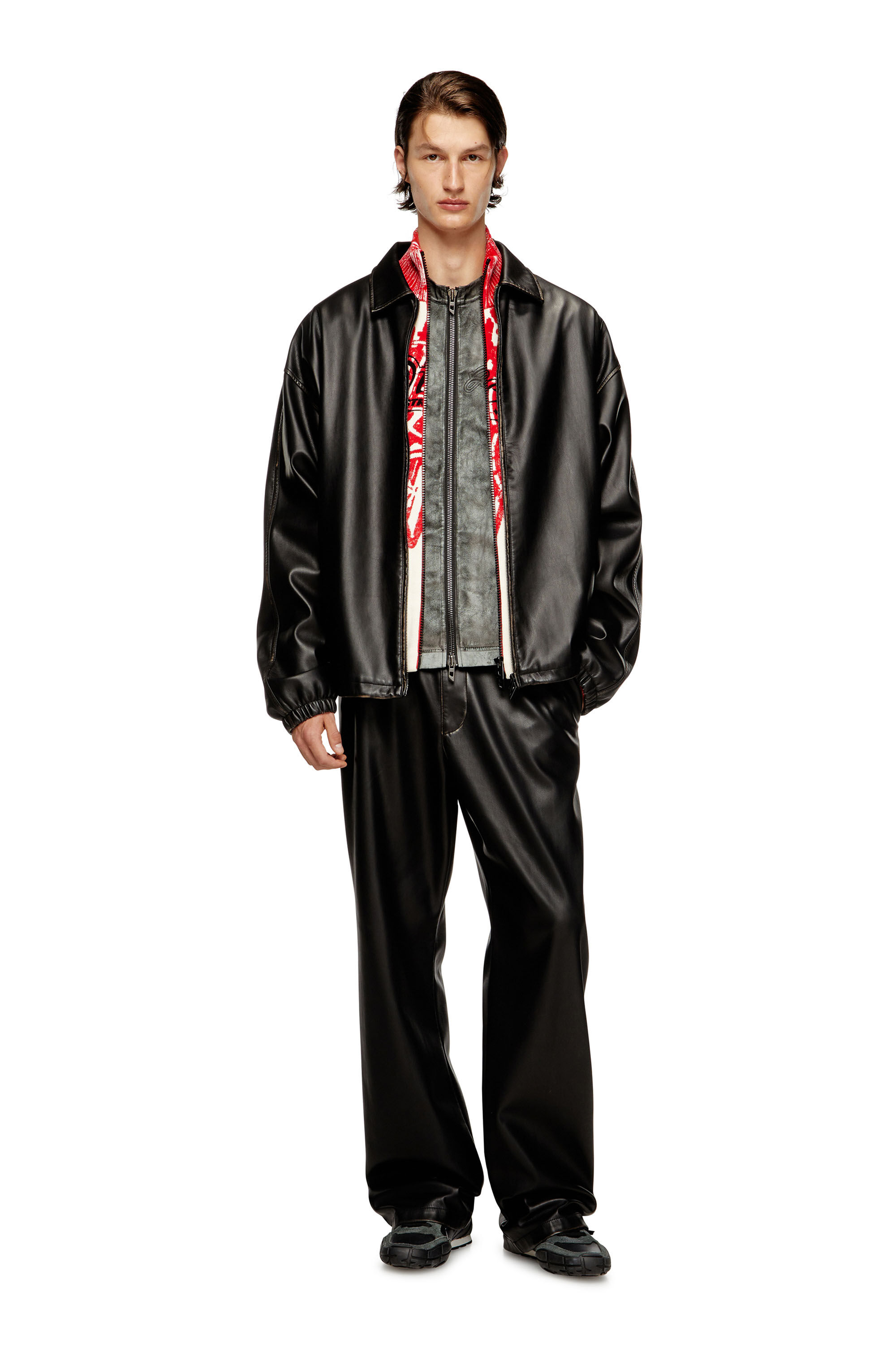 Diesel - J-AKE, Unisex's Jacket in treated technical fabric in null - 1