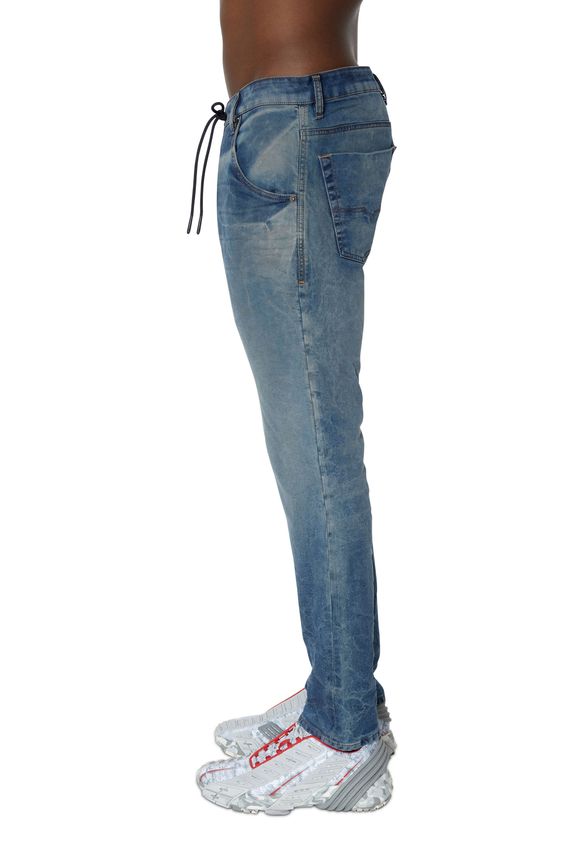 KROOLEY-Y-NE 068BD Man: Tapered Medium blue Jeans | Diesel