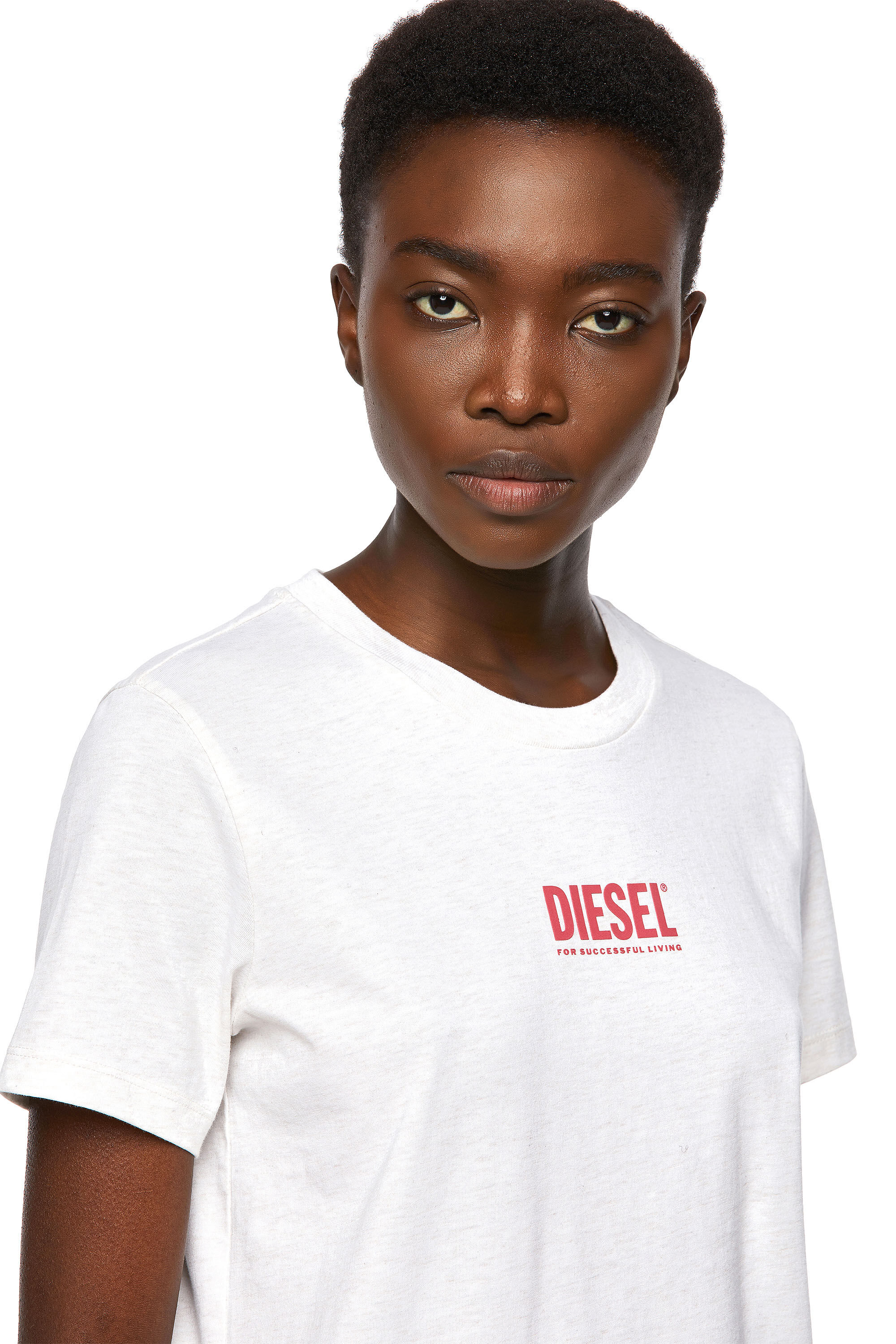 Diesel - T-SILY-ECOSMALLOGO, Rose/Blanc - Image 4