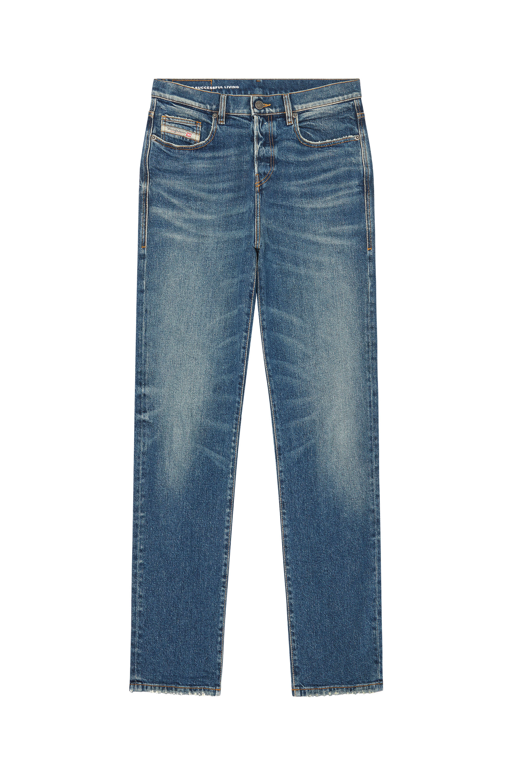 Diesel - Straight Jeans 2020 D-Viker 007L1, Bleu moyen - Image 2
