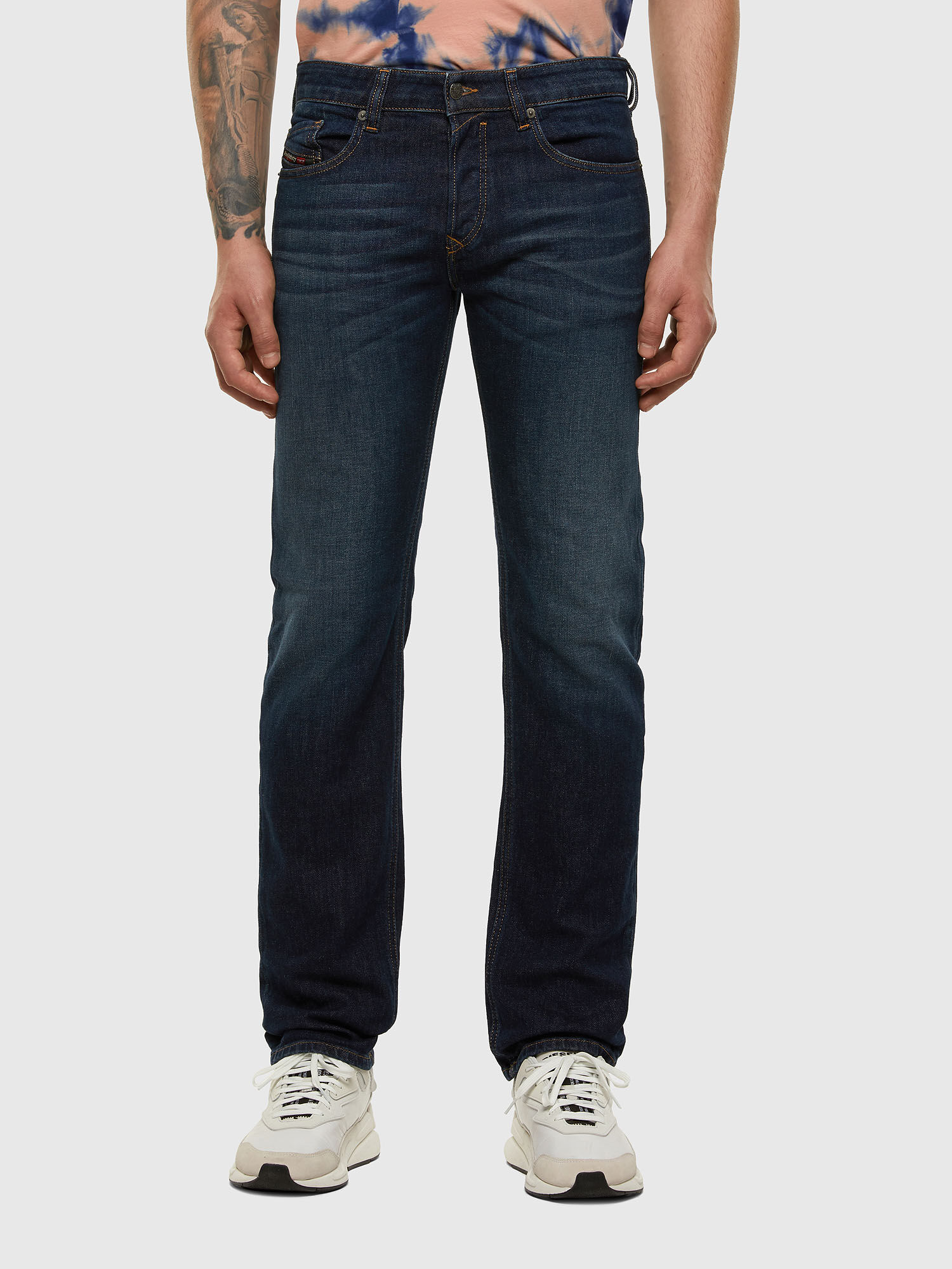 Diesel - Safado 009HN Straight Jeans, Dark Blue - Image 1
