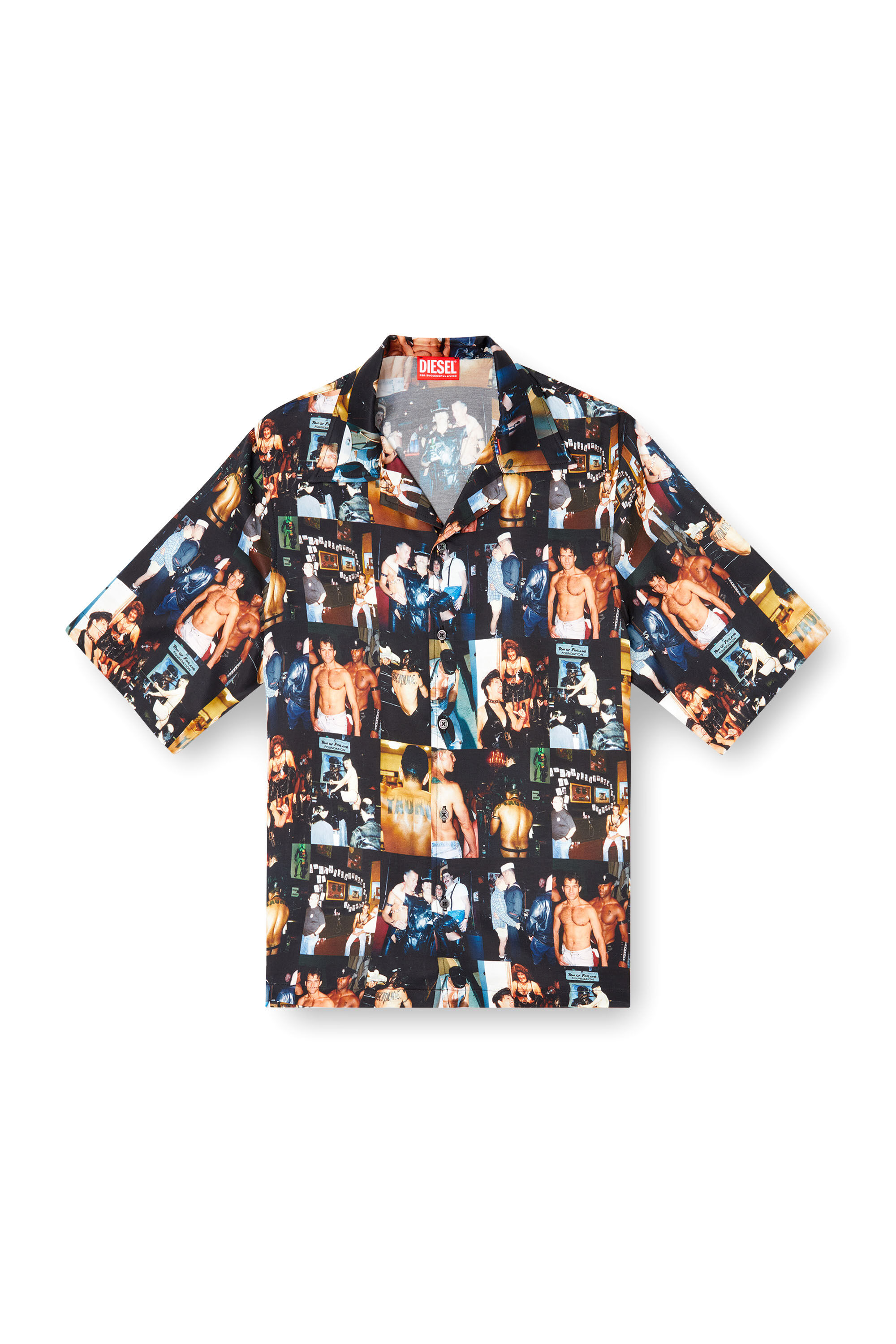 Diesel - PR-S-MEC-TOM25, Chemise bowling avec imprimés graphiques Mixte in Noir - 2