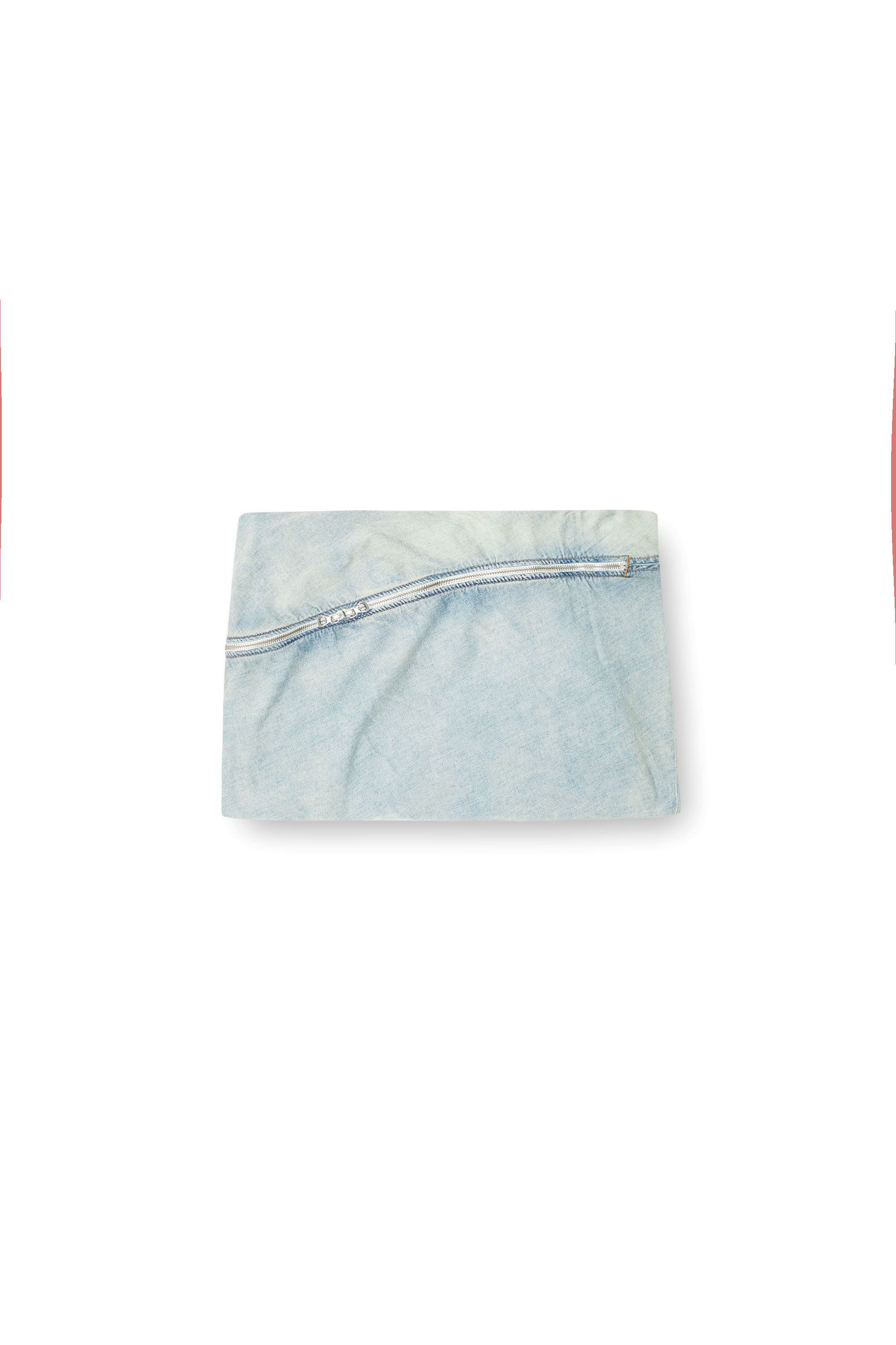 Diesel - DE-CLOT-S1, Jupe courte en denim avec fermeture zippée Femme in Bleu - 2