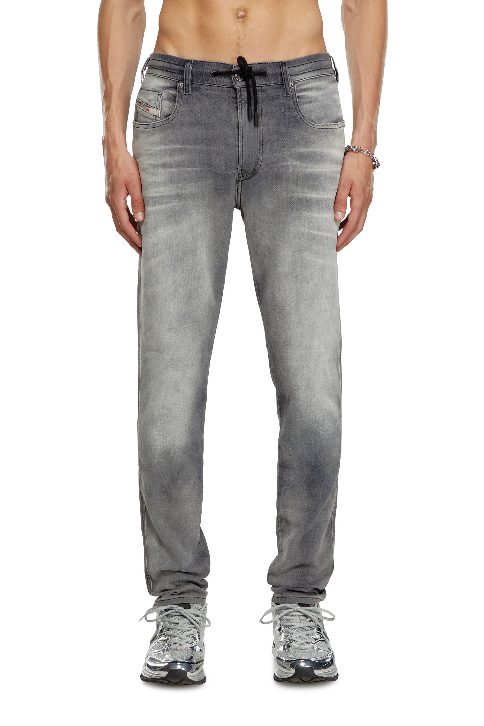 Diesel - Male Slim 2060 D-Strukt Joggjeans® 068LR, Dark Grey - Image 3