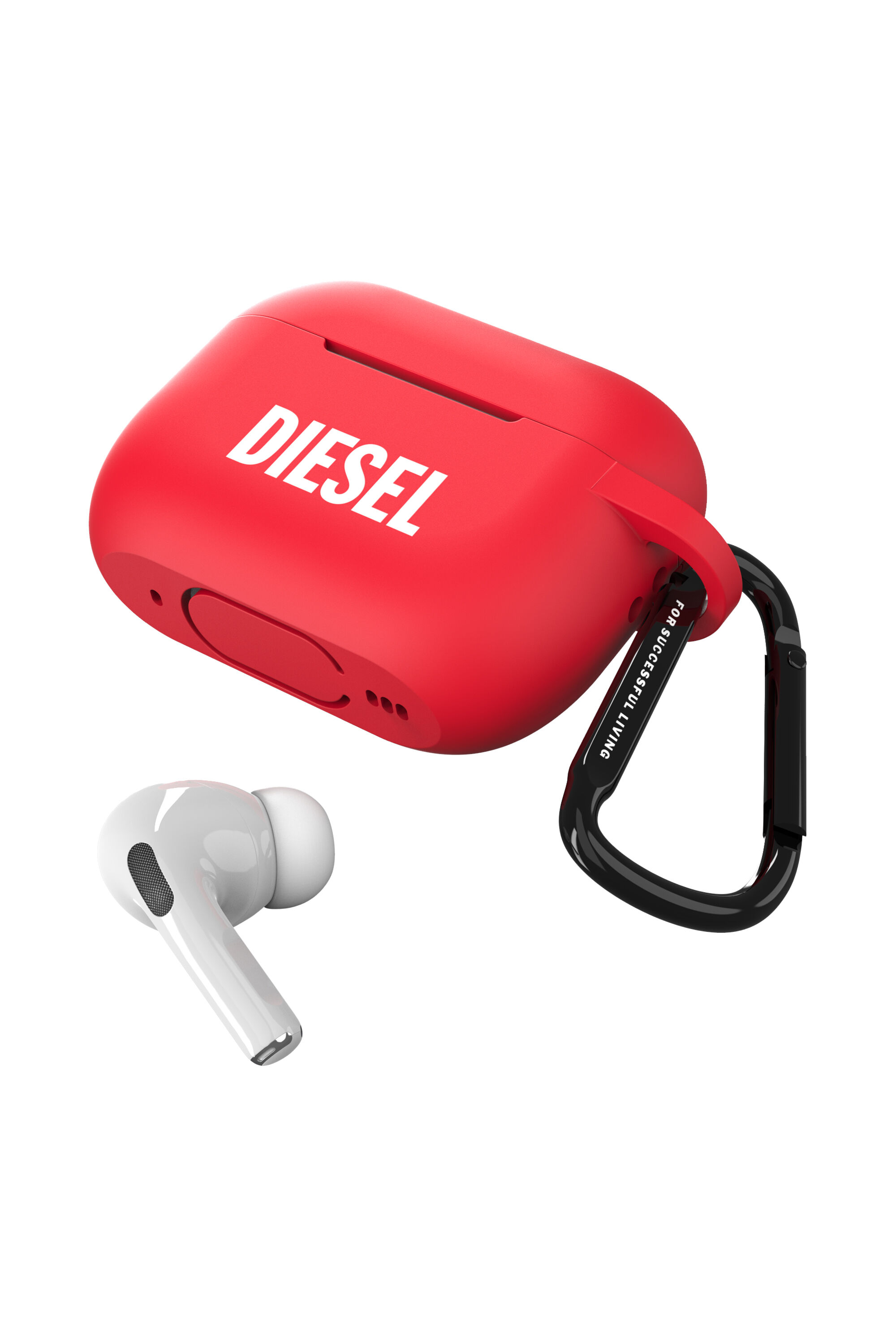 Diesel - 52956 AIRPOD CASE, Etui Airpod en silicone pour airpods Pro/Pro 2 Mixte in Rouge - 4