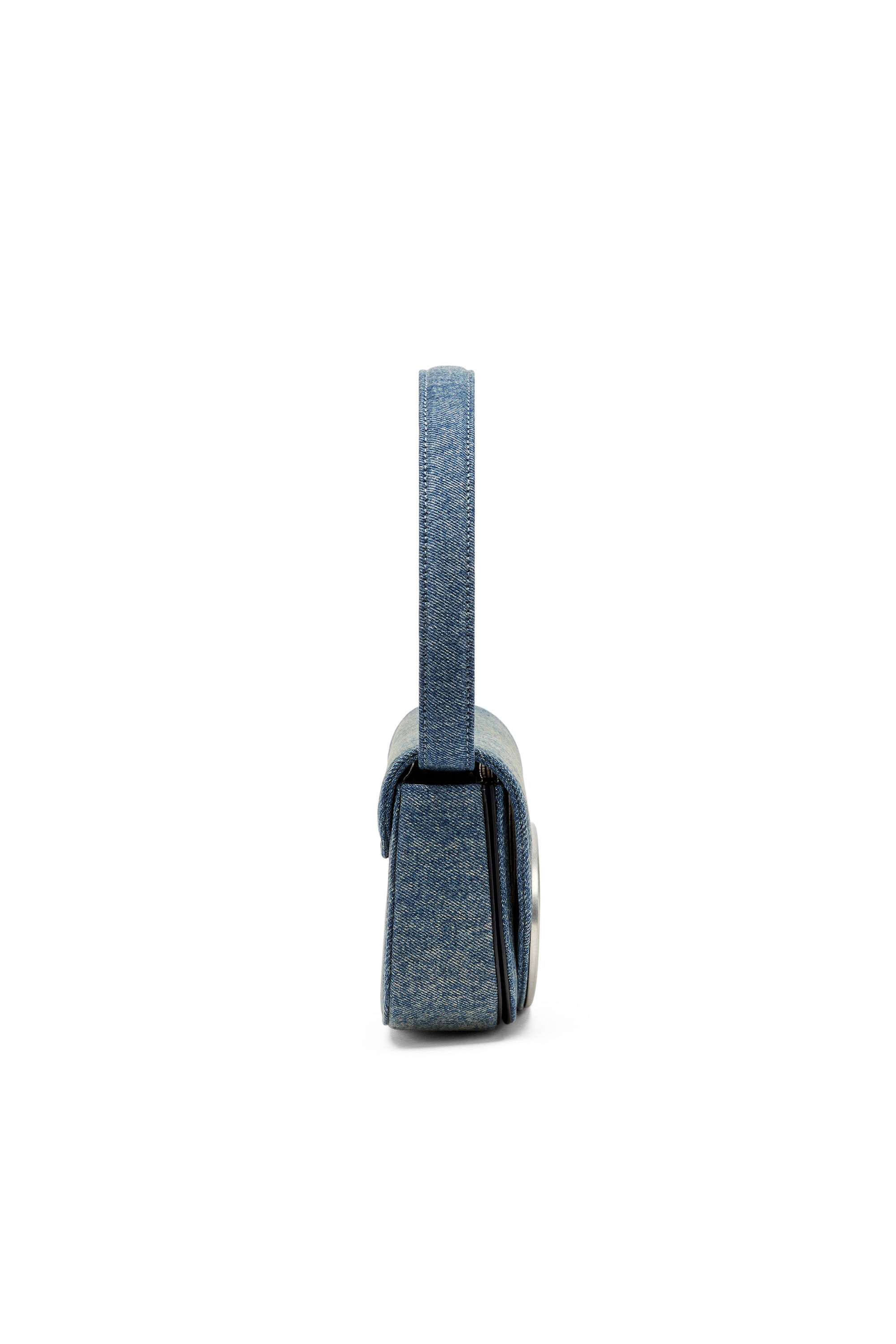 Diesel - 1DR, 1DR-Sac épaule iconique en denim solarisé Femme in Bleu - 4