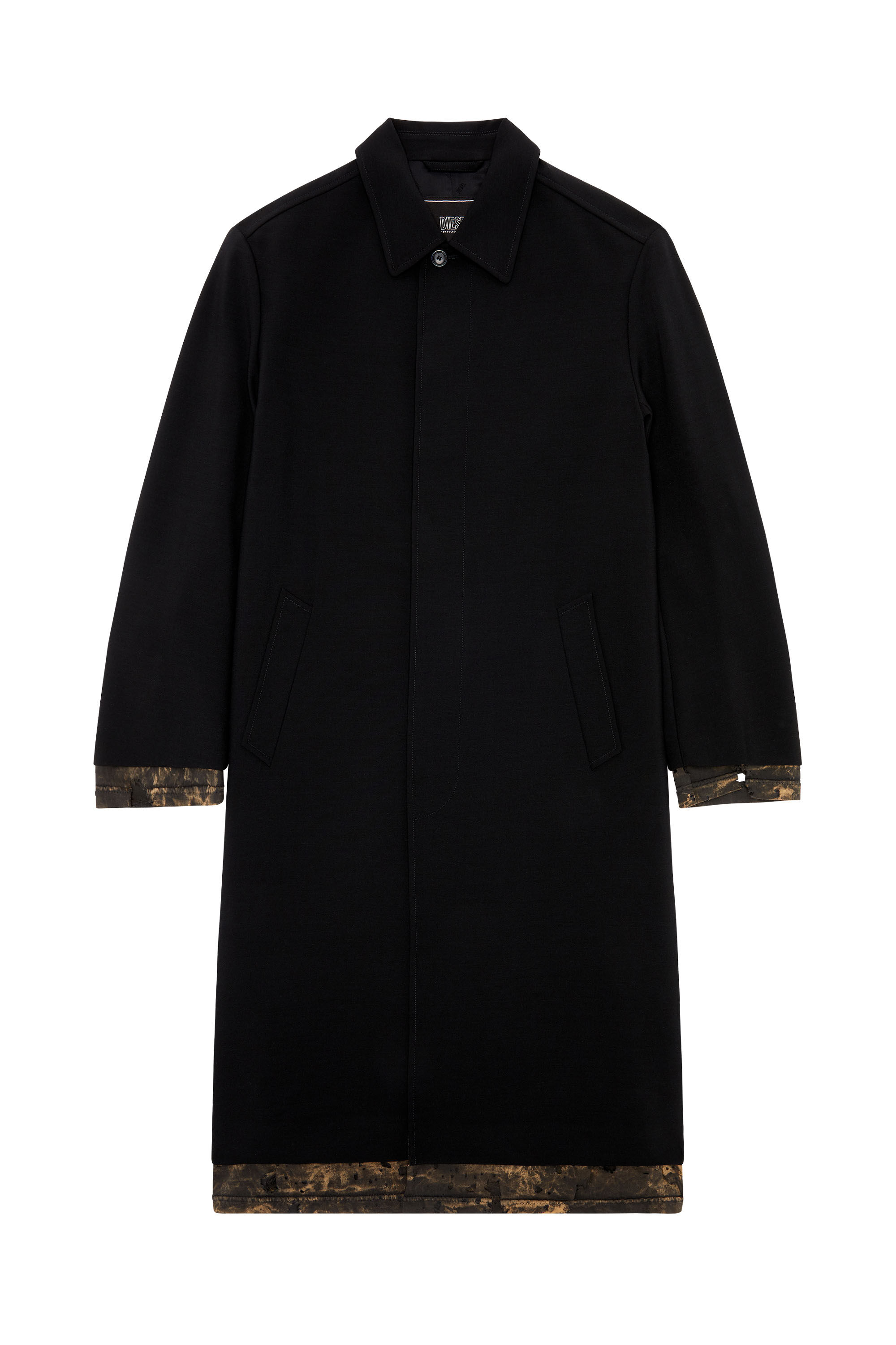 Diesel black shop coat