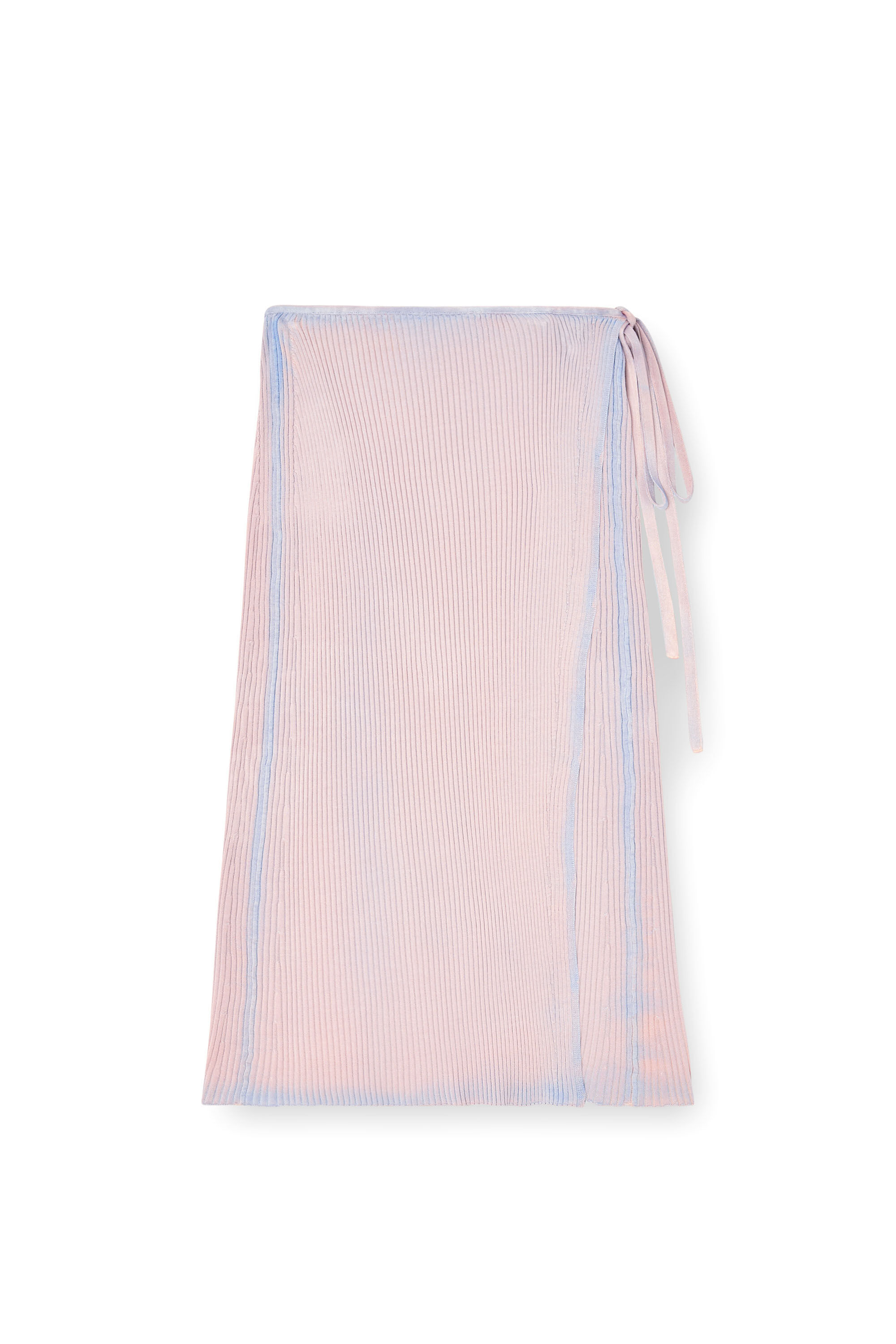Diesel - M-VIGO, Jupe portefeuille en maille côtelée à double teinture Femme in Rose - 2
