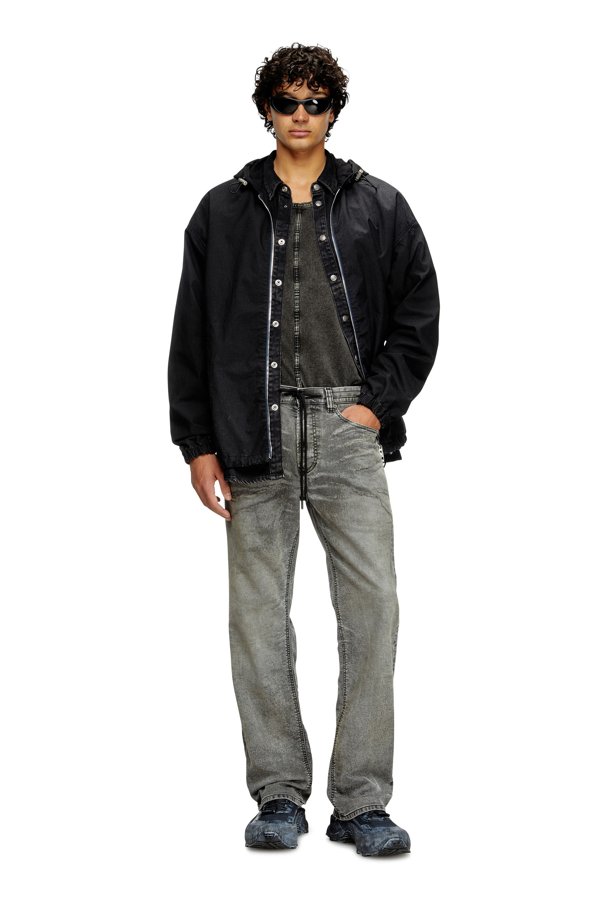 Diesel - Male's Relaxed 2080 D-Reel Joggjeans® 09M35, Black/Dark Grey - 1