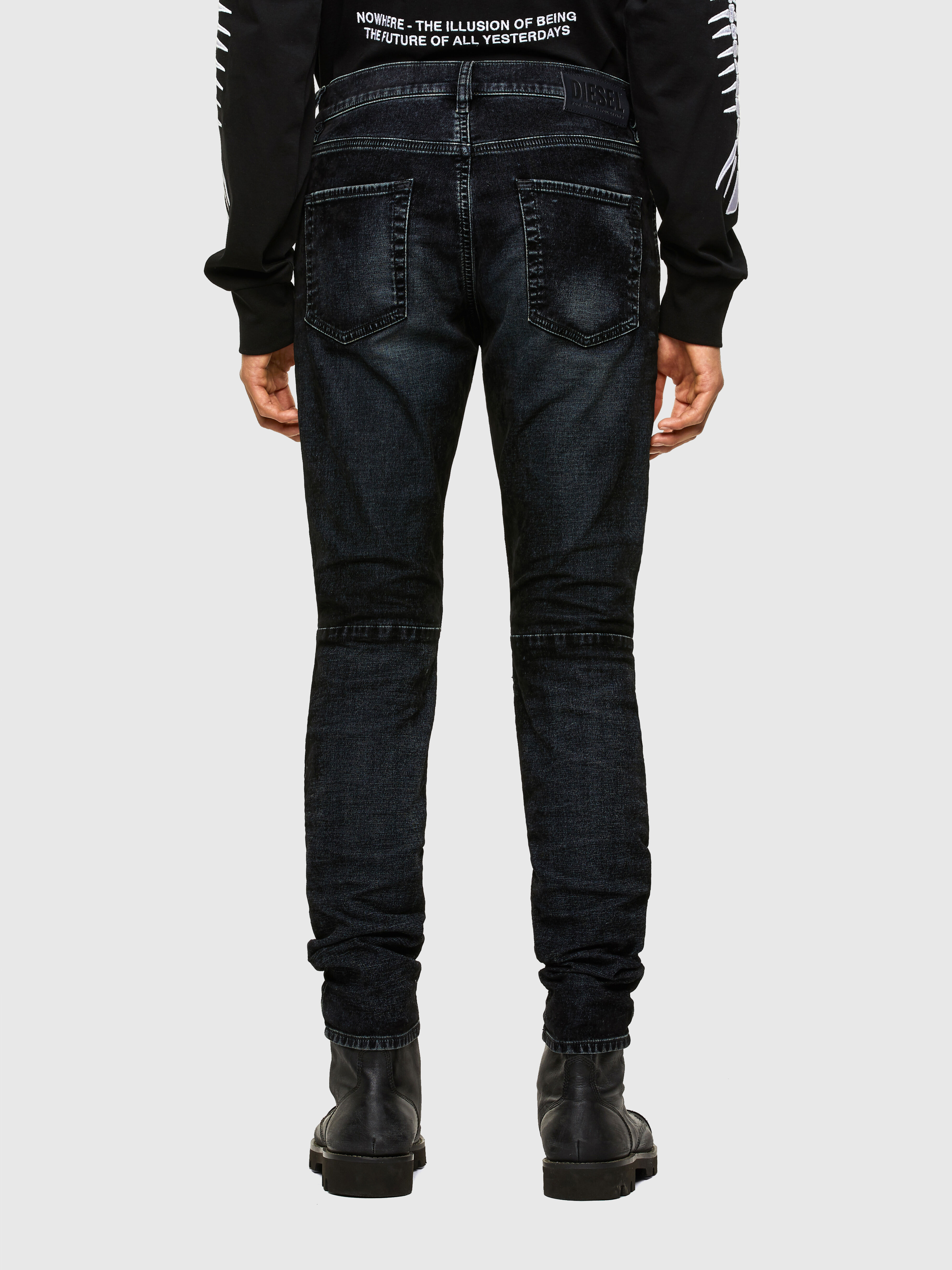 Diesel - D-Strukt JoggJeans® 069TG Slim, Black/Dark Grey - Image 3