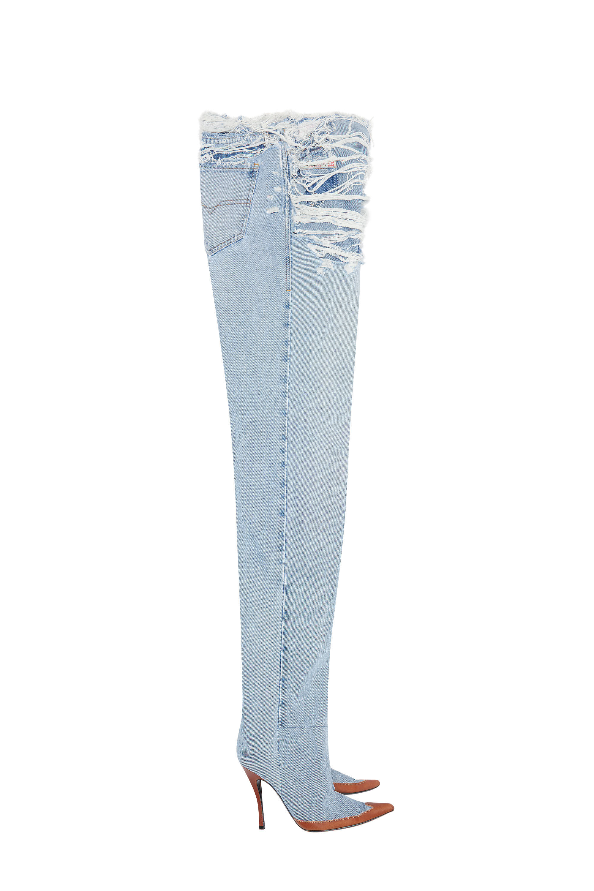 Diesel - Straight Jeans 1956 D-Tulip 007N7, Straight Jeans - 1956 D-Tulip Femme in Bleu - 2