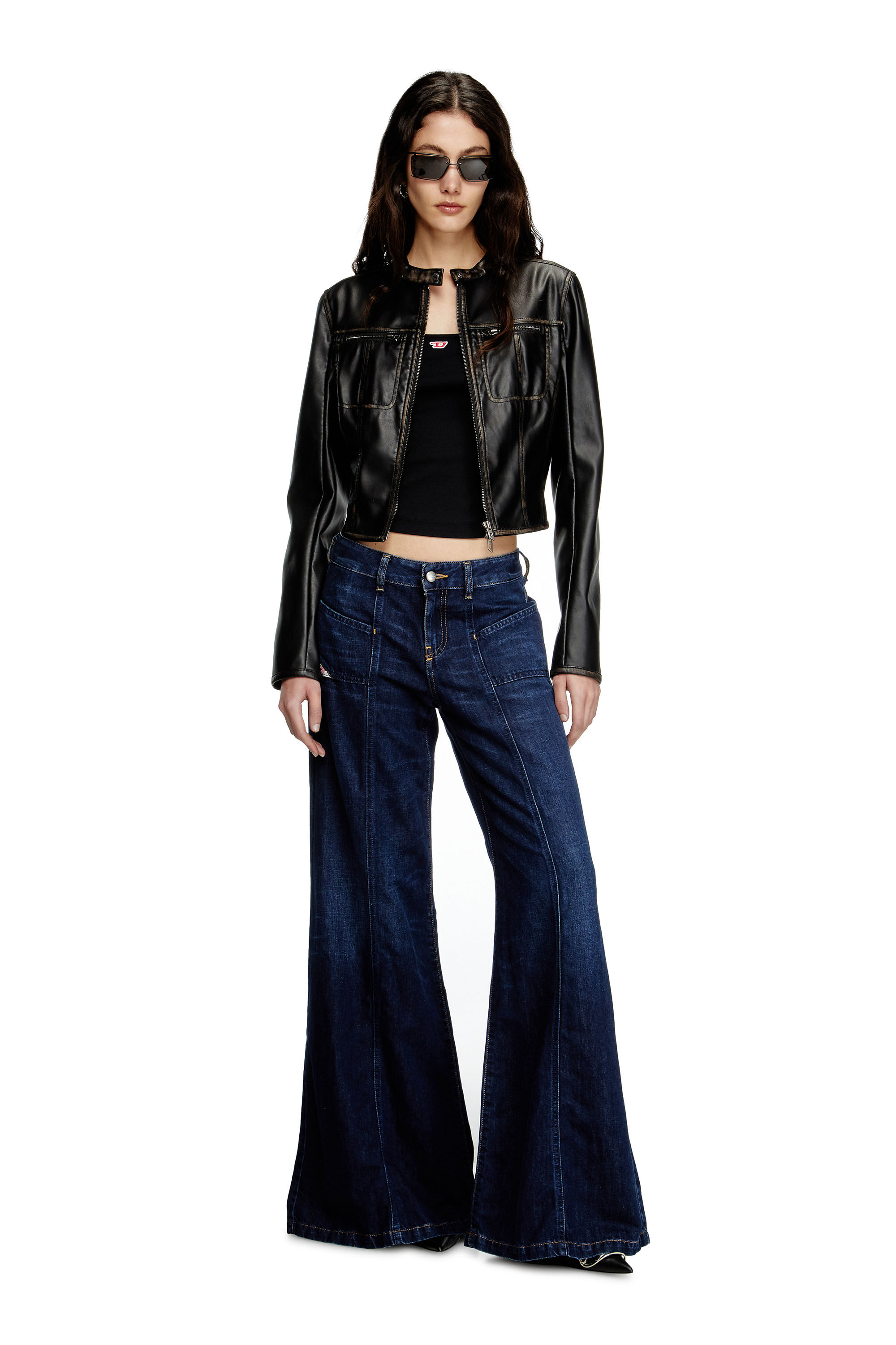 Diesel - Female's Flare Jeans D-Akii 068RA, Dark Blue - 1