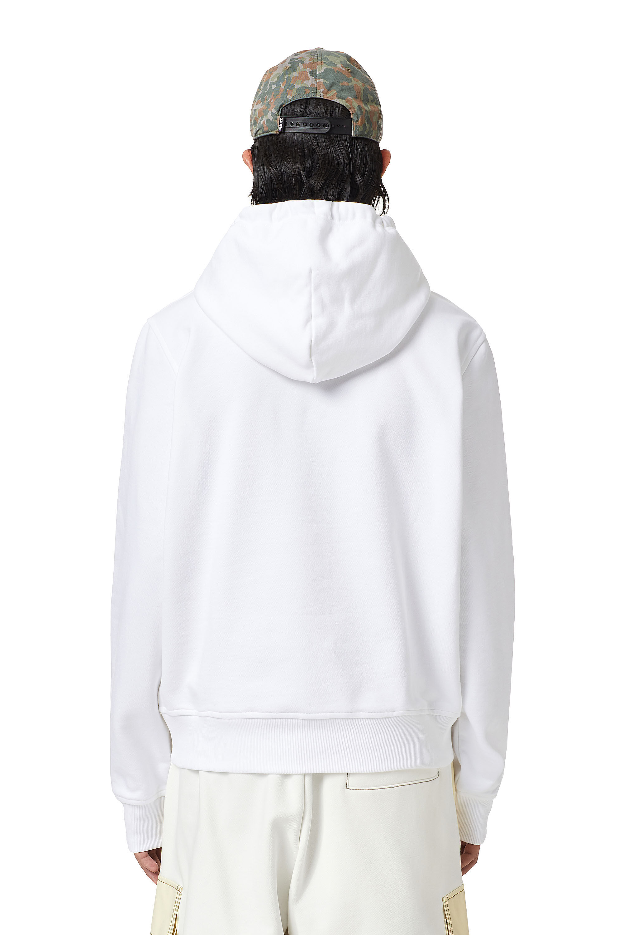 S-GINN-HOOD-D: Responsible hoodie with D logo | Diesel