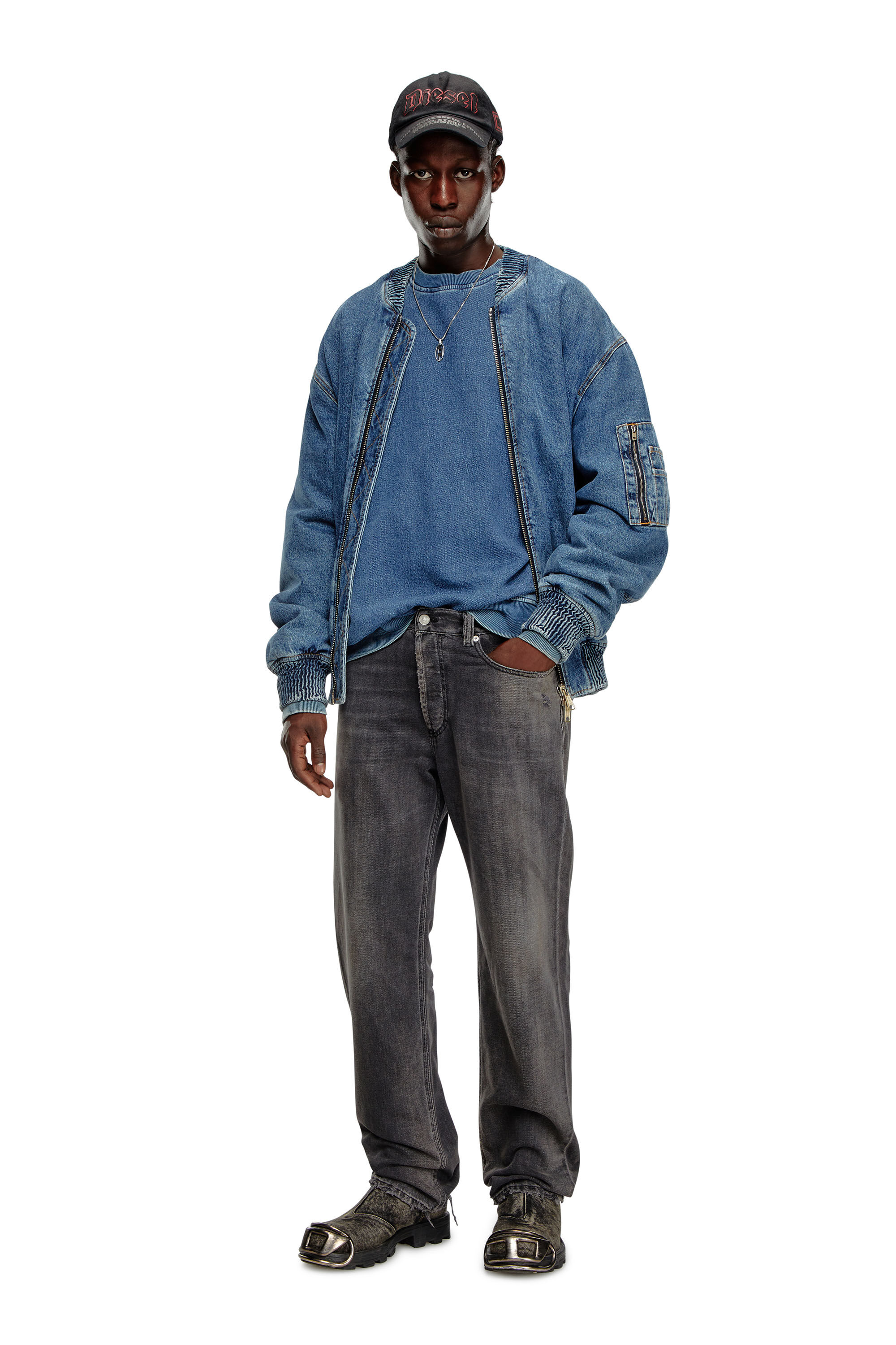 Diesel - Male's Regular Jeans 2024 D-Macs 09K14, Black/Dark Grey - 1
