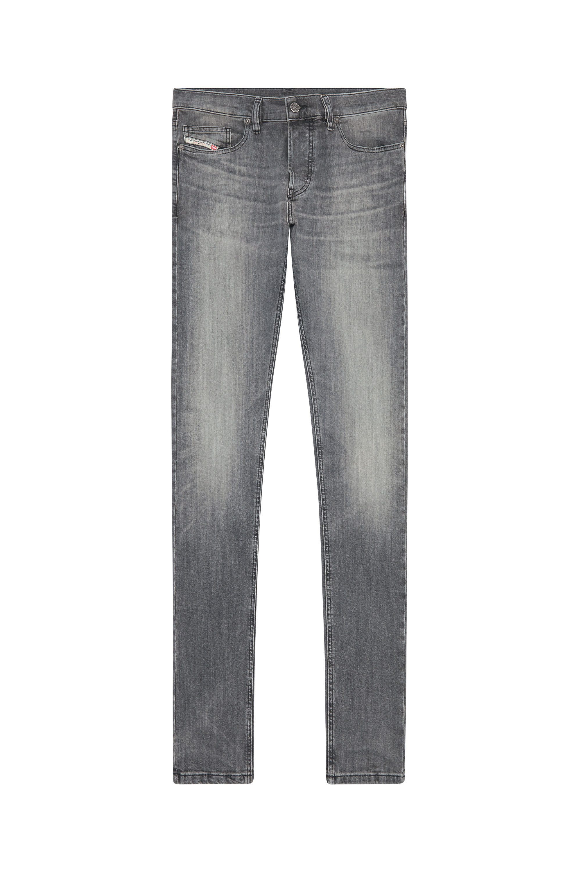 Diesel - D-Luster 0BJAX Slim Jeans, Noir/Gris foncé - Image 2
