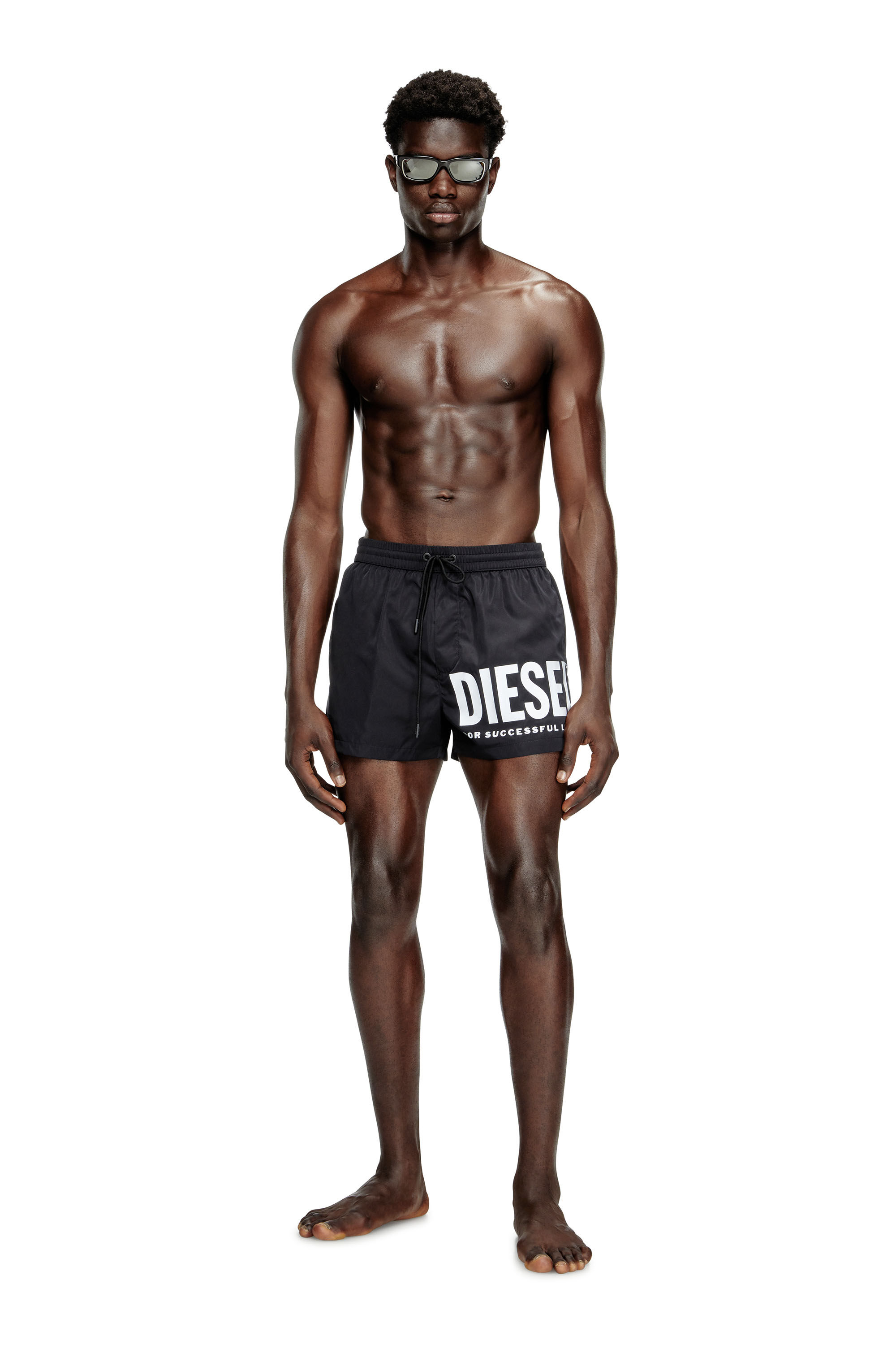 Diesel - MARIO-34-D-CORE, Short de bain avec logo imprimé Homme in Polychrome - 2
