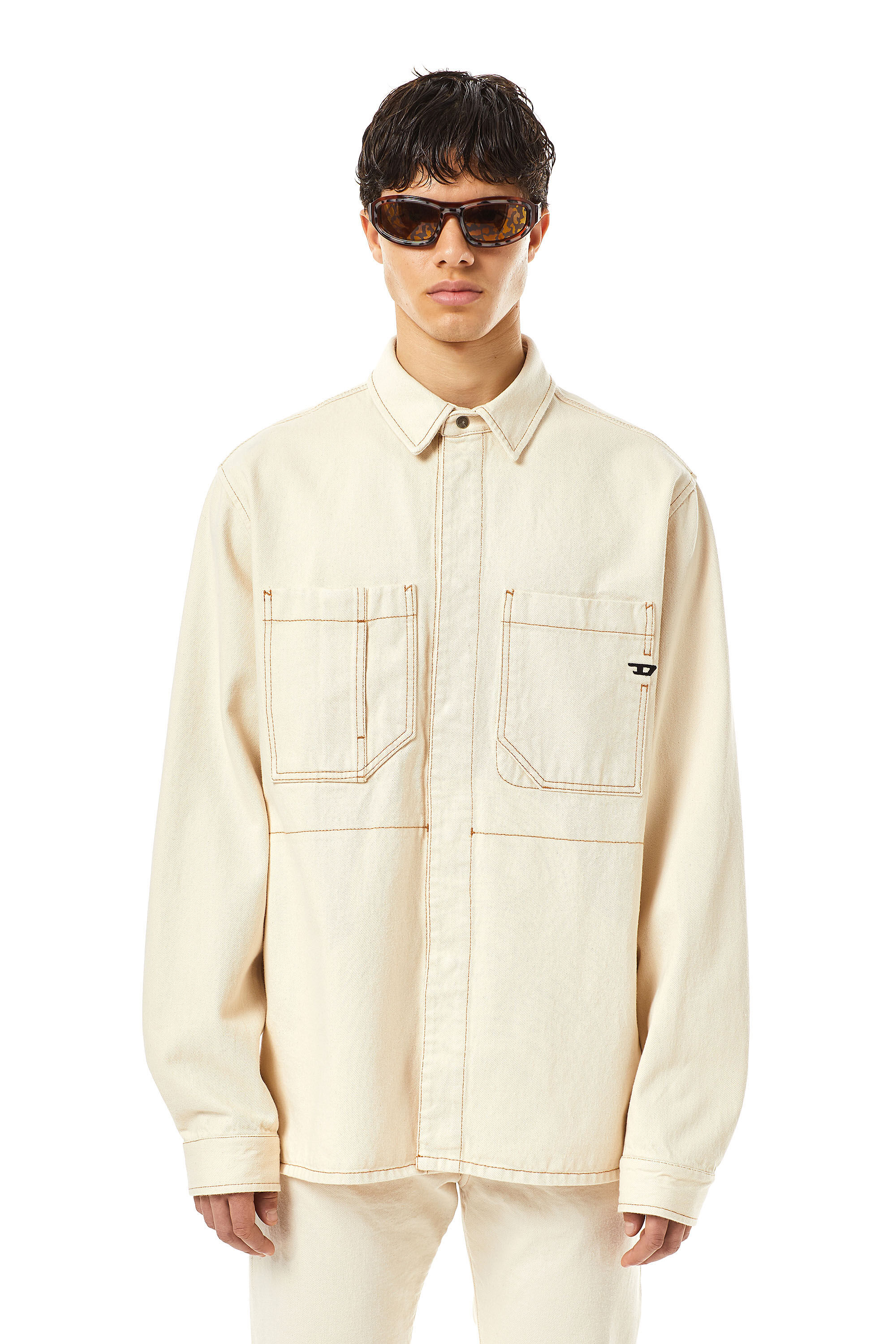 Diesel - D-HOR WORKWEAR SHIRT, Blanc - Image 3