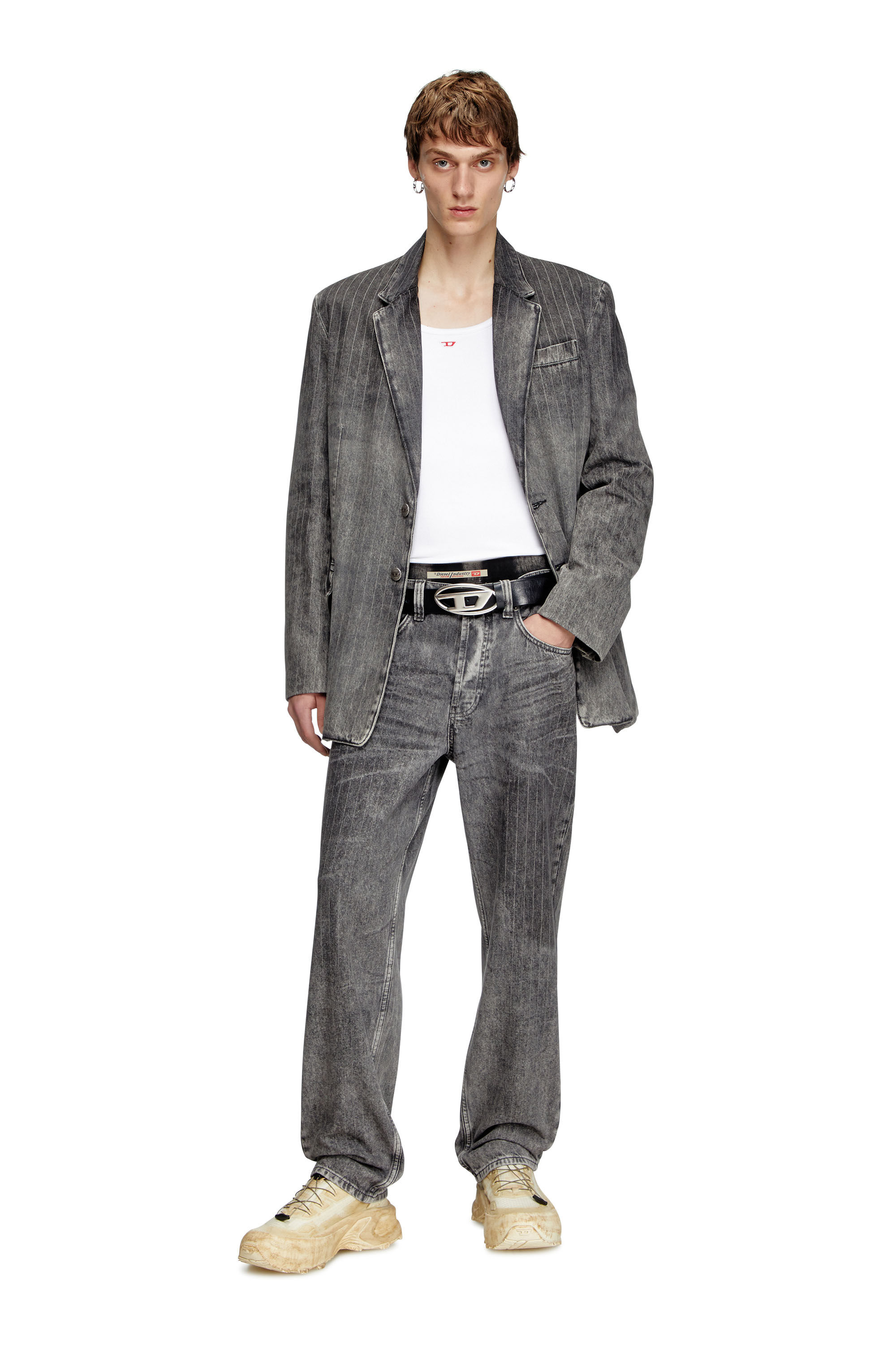 Diesel - Male's Regular Jeans 2024 D-Macs 0ABCU, Light Grey - 1