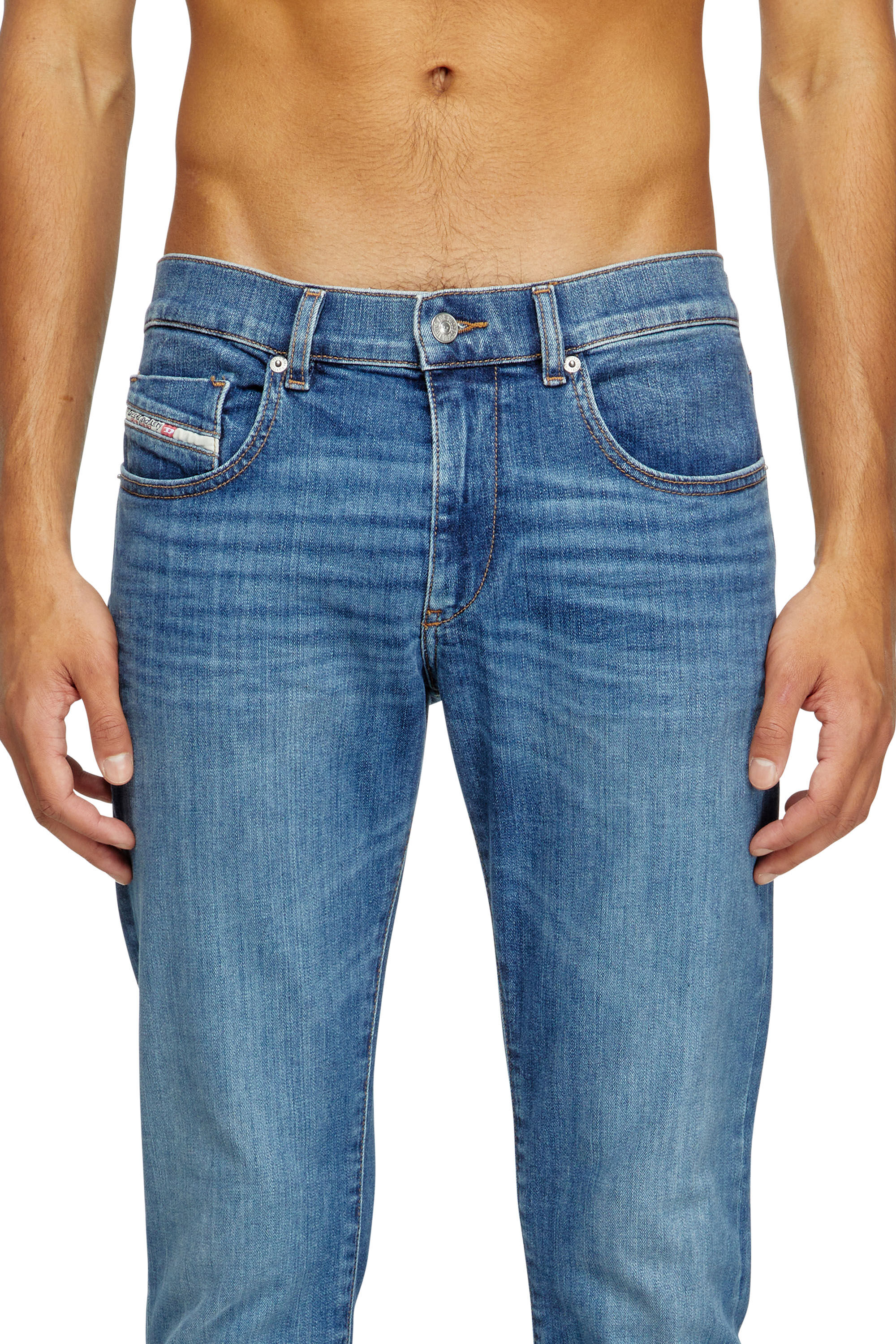 Diesel - Slim Jeans 2019 D-Strukt 0KIAL Homme, Bleu Clair - Image 5