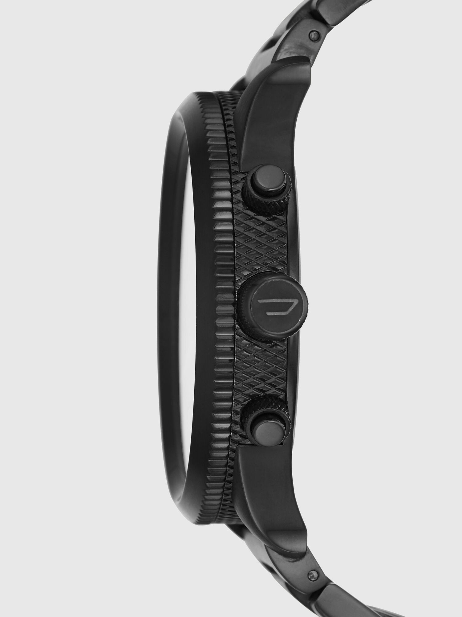 Diesel - DZ4447, Rasp Chrono montre avec boîtier recouvert d'un placage ionique noir, 50 mm Homme in Noir - 2