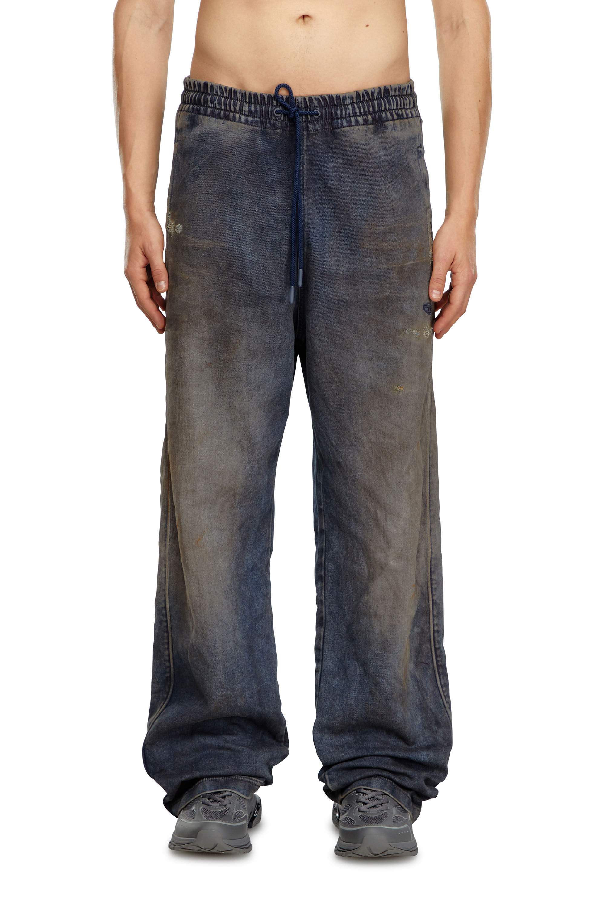 Diesel - Male Straight D-Martians Track Denim 068LV, Dark Blue - Image 3