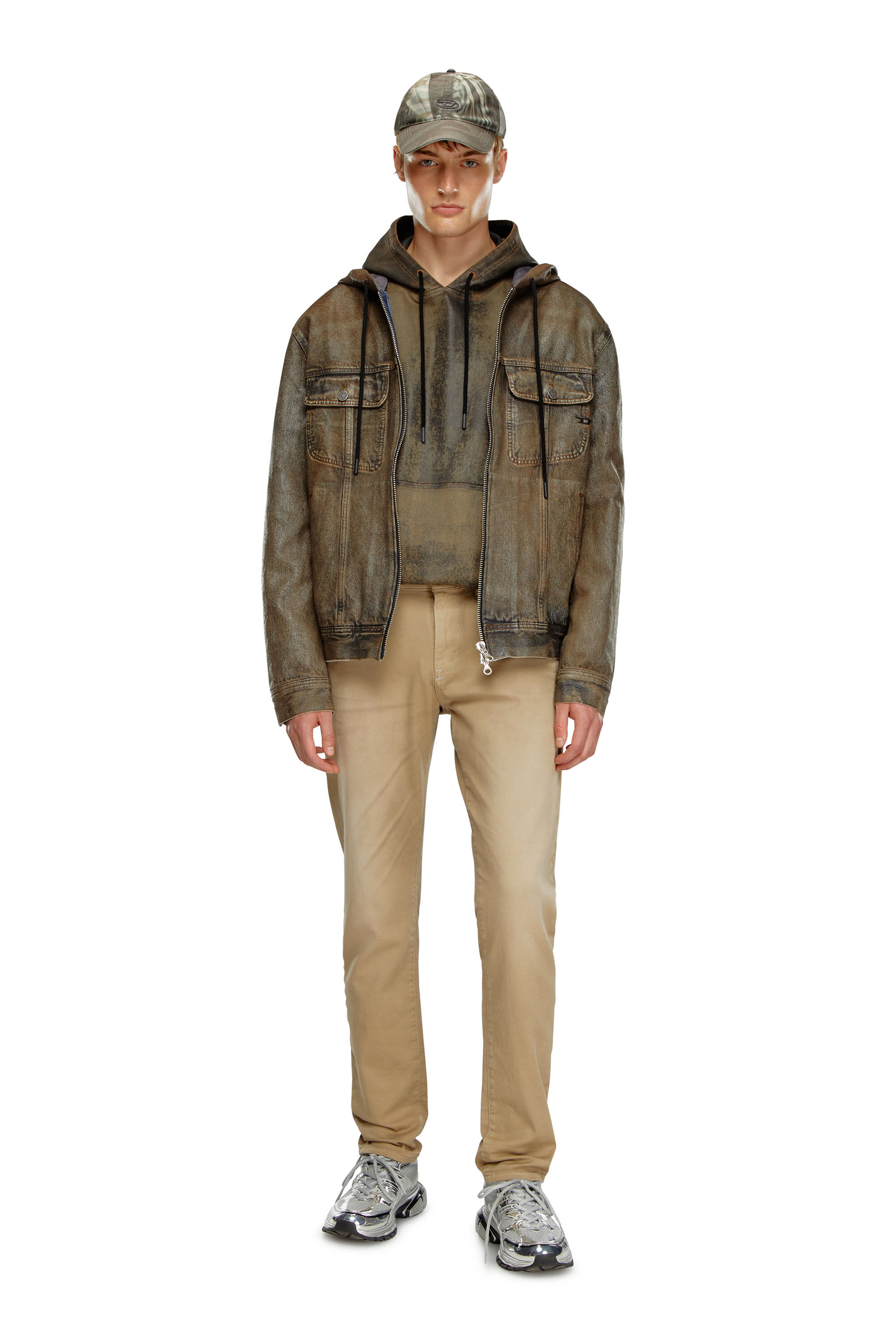 Diesel - Slim 2060 D-Strukt Joggjeans® 0670M Homme, Beige - Image 1