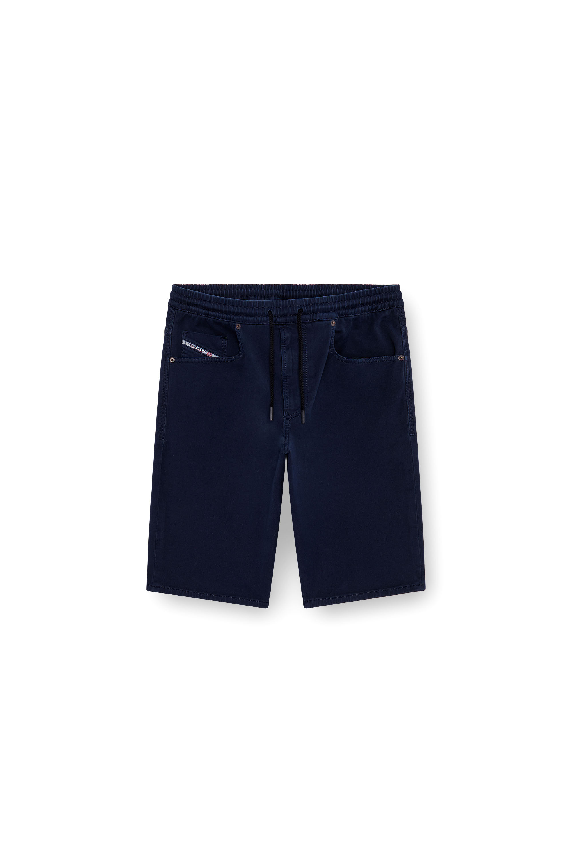 Diesel - 2033 D-KROOLEY-SHORT JOGG, Male's Chino shorts in JoggJeans in Dark Blue - 1