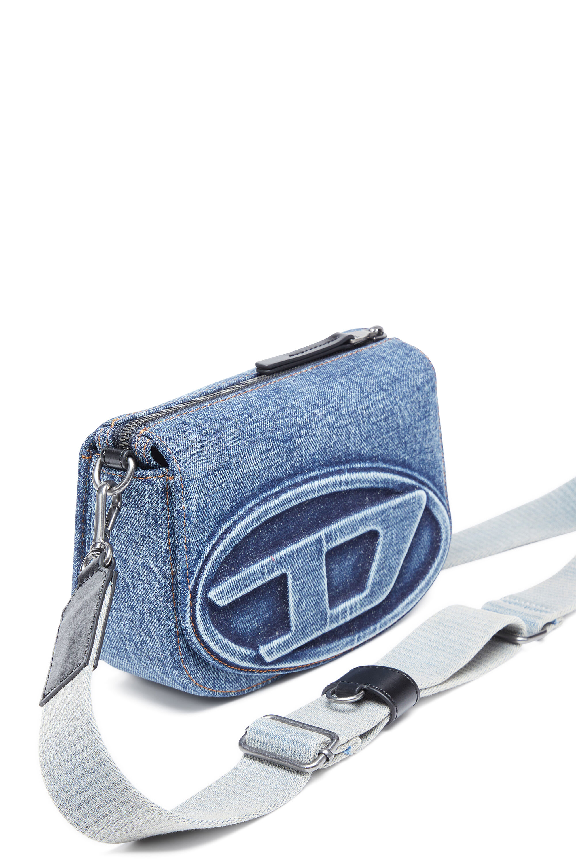 Diesel - 1DR CAMERA BAG, Sac caméra en denim solarisé Mixte in Bleu - 2