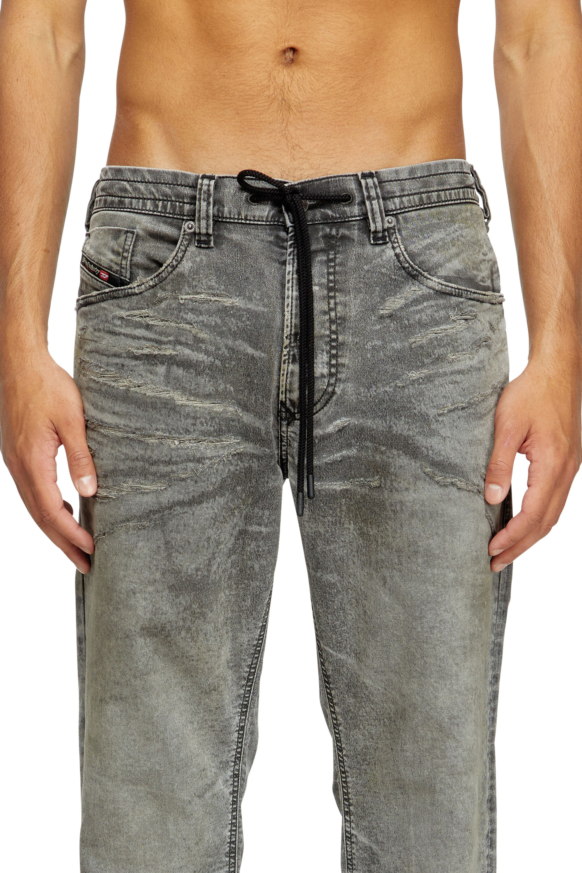 Diesel - Male's Relaxed 2080 D-Reel Joggjeans® 09M35, Black/Dark Grey - 5