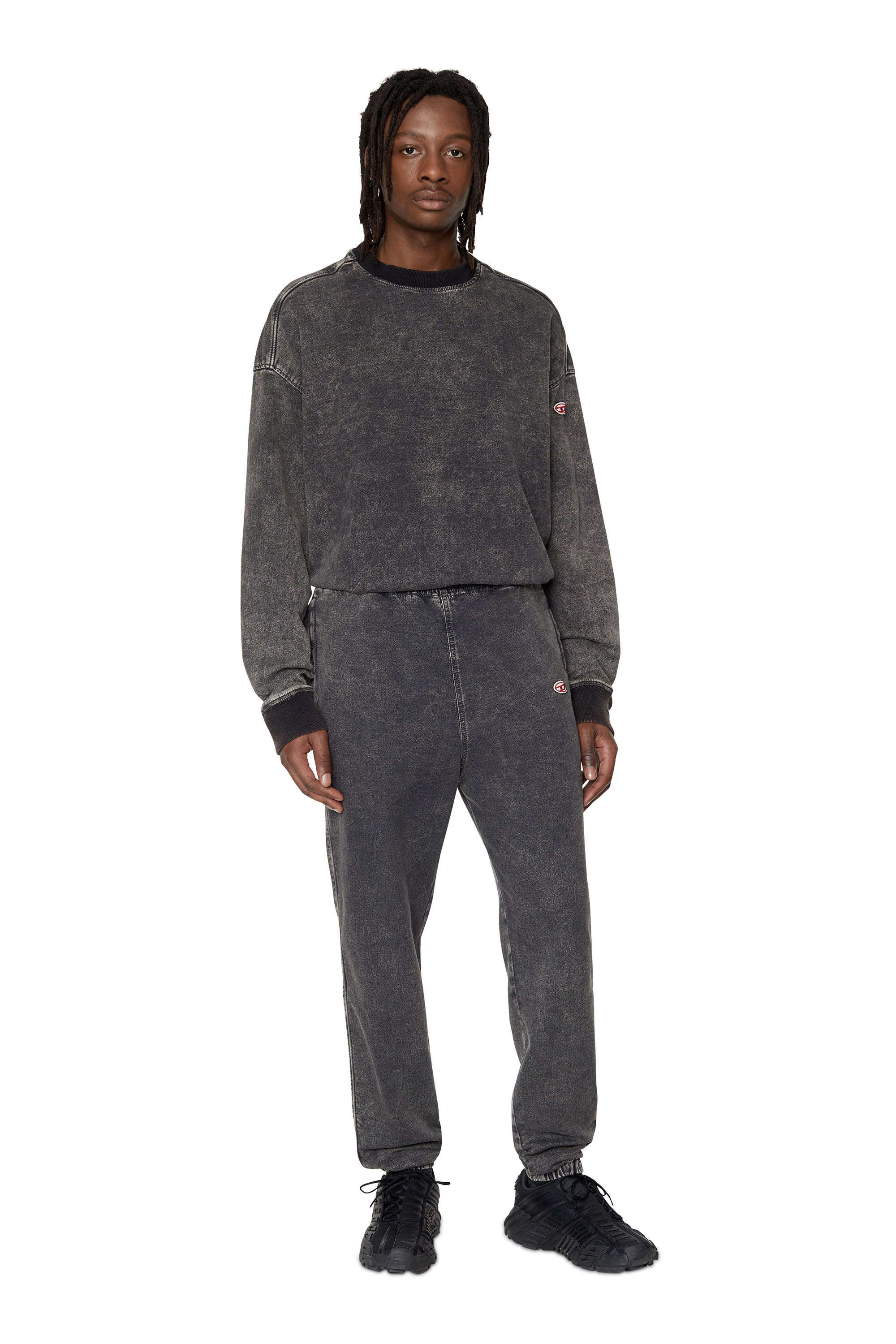 D-KRIB-NE Man: Responsible sweatshirt in Denim | Diesel Library