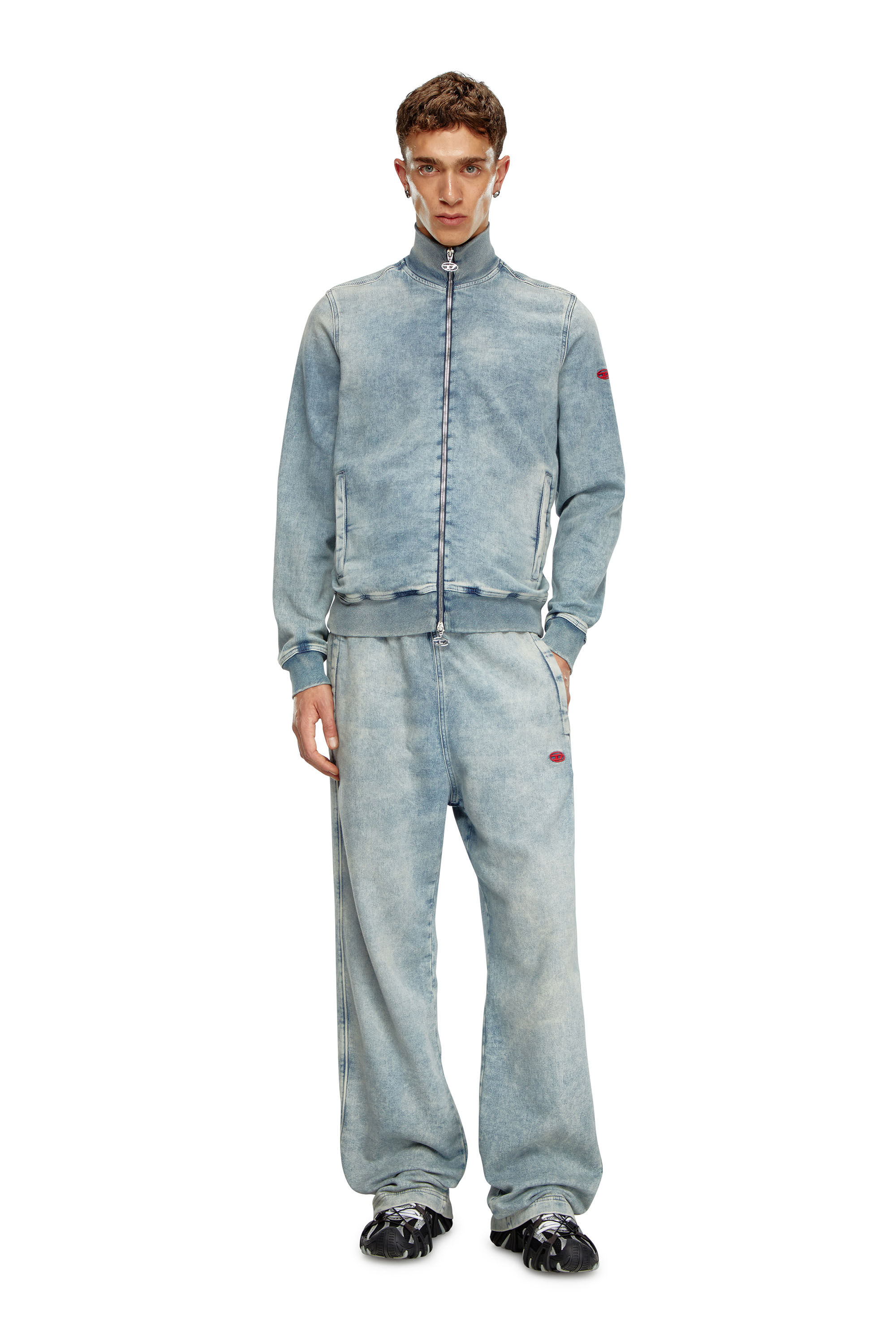 Diesel - Male's Relaxed D-Martyans Track Denim 068LU, Light Blue - 4