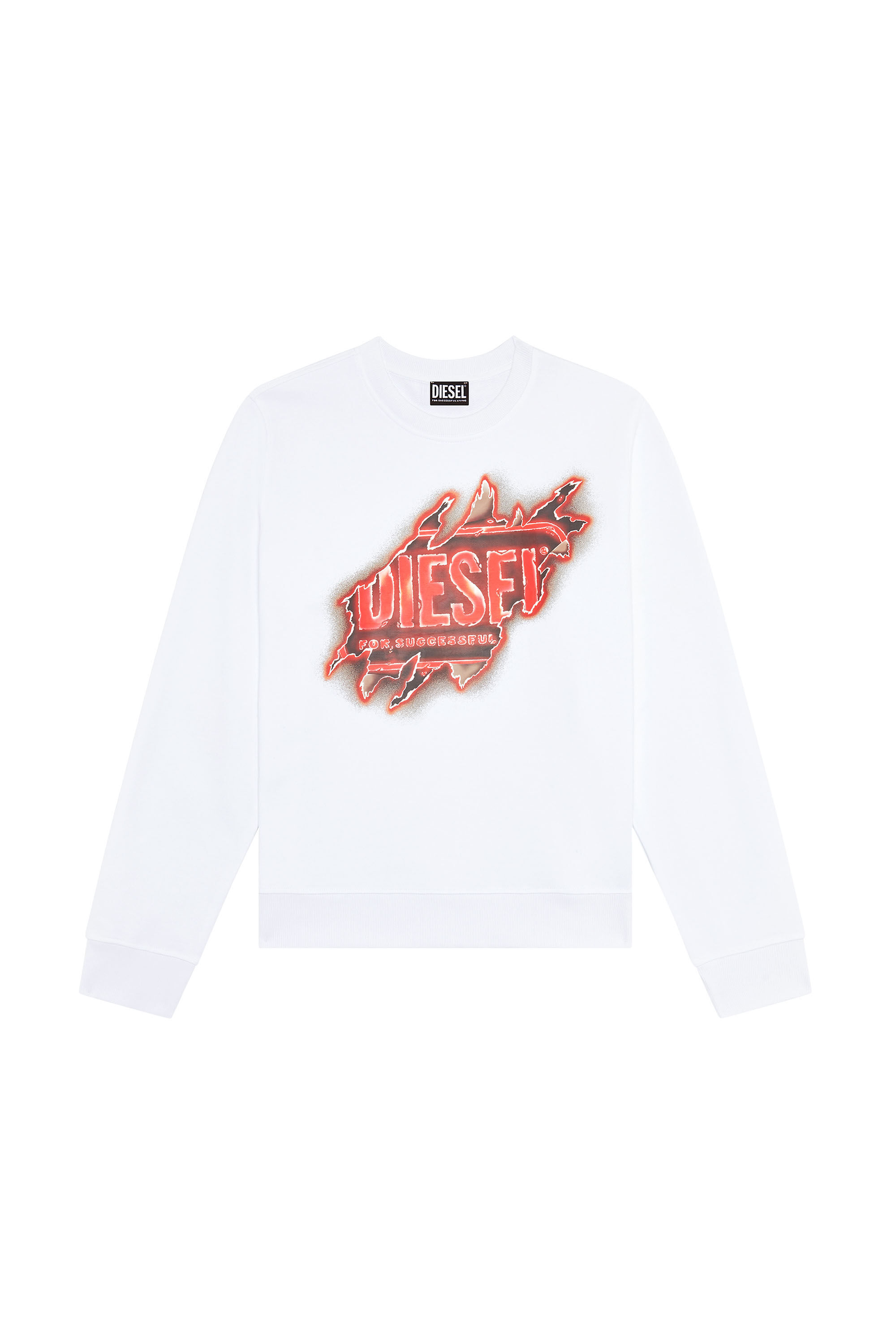 Diesel peel deals logo sweatshirt