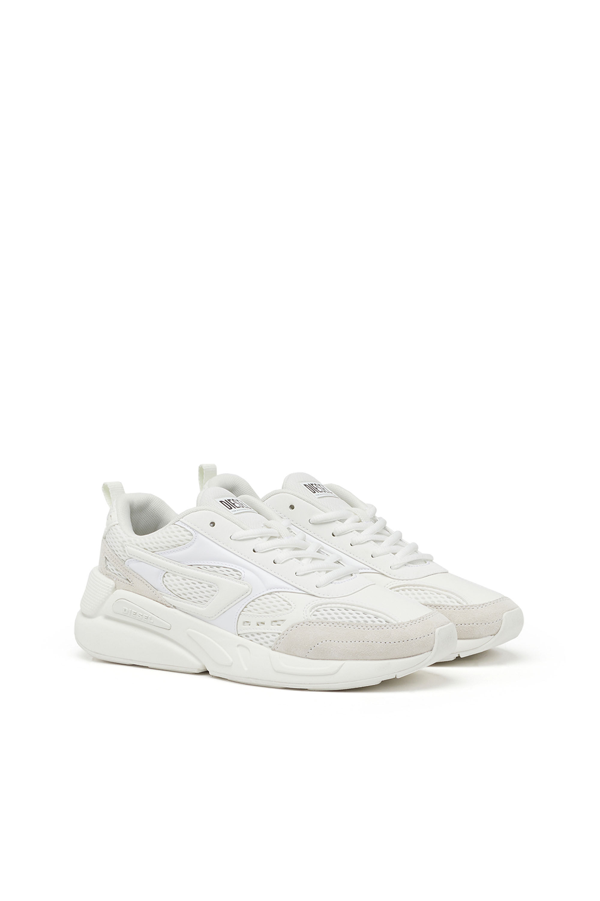 【上品】 | suede and mesh in Sneakers White Diesel | 果物