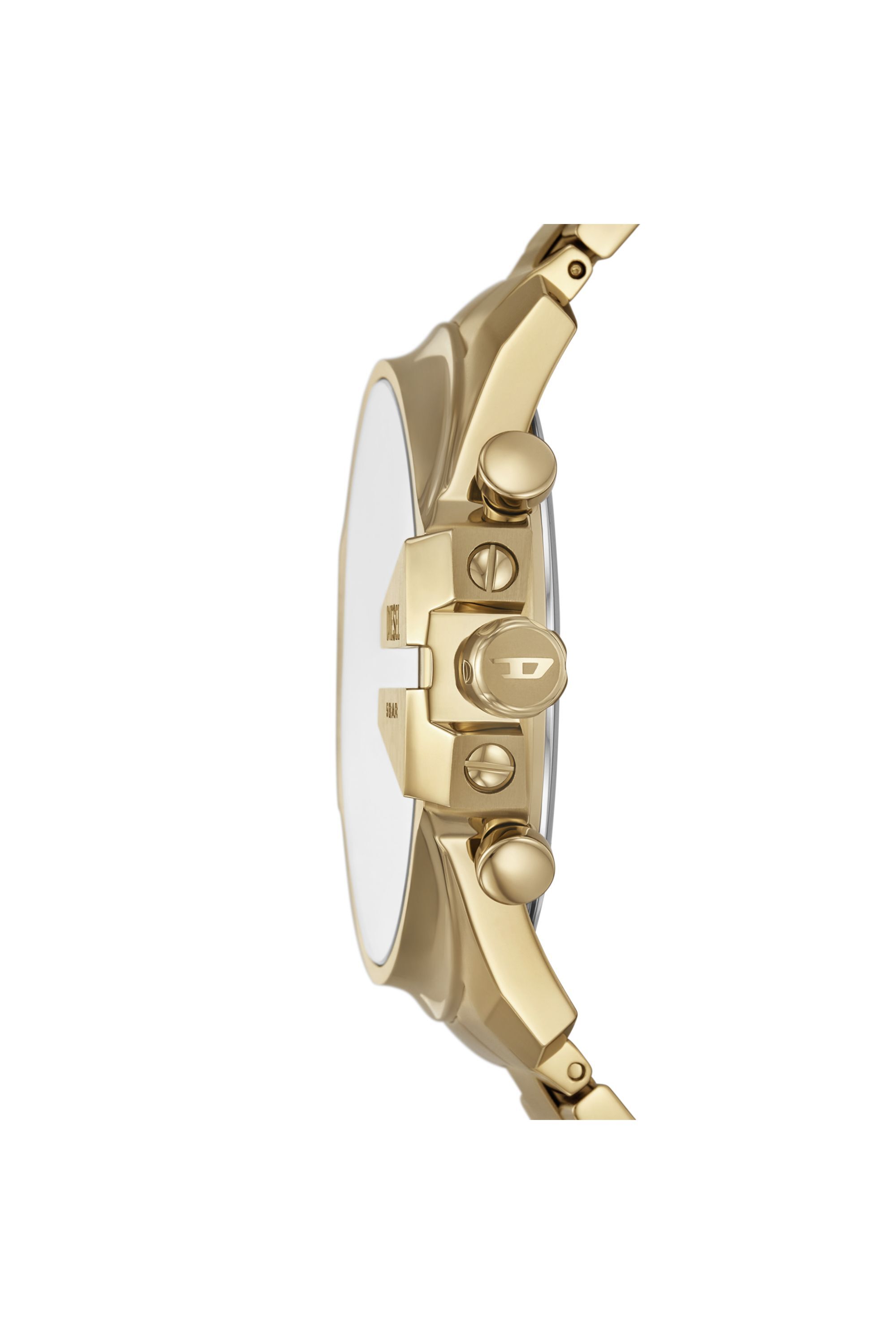 Diesel - DZ4684 WATCH, Male's Mega Chief Slim Stainless Steel Watch in Gold - 3