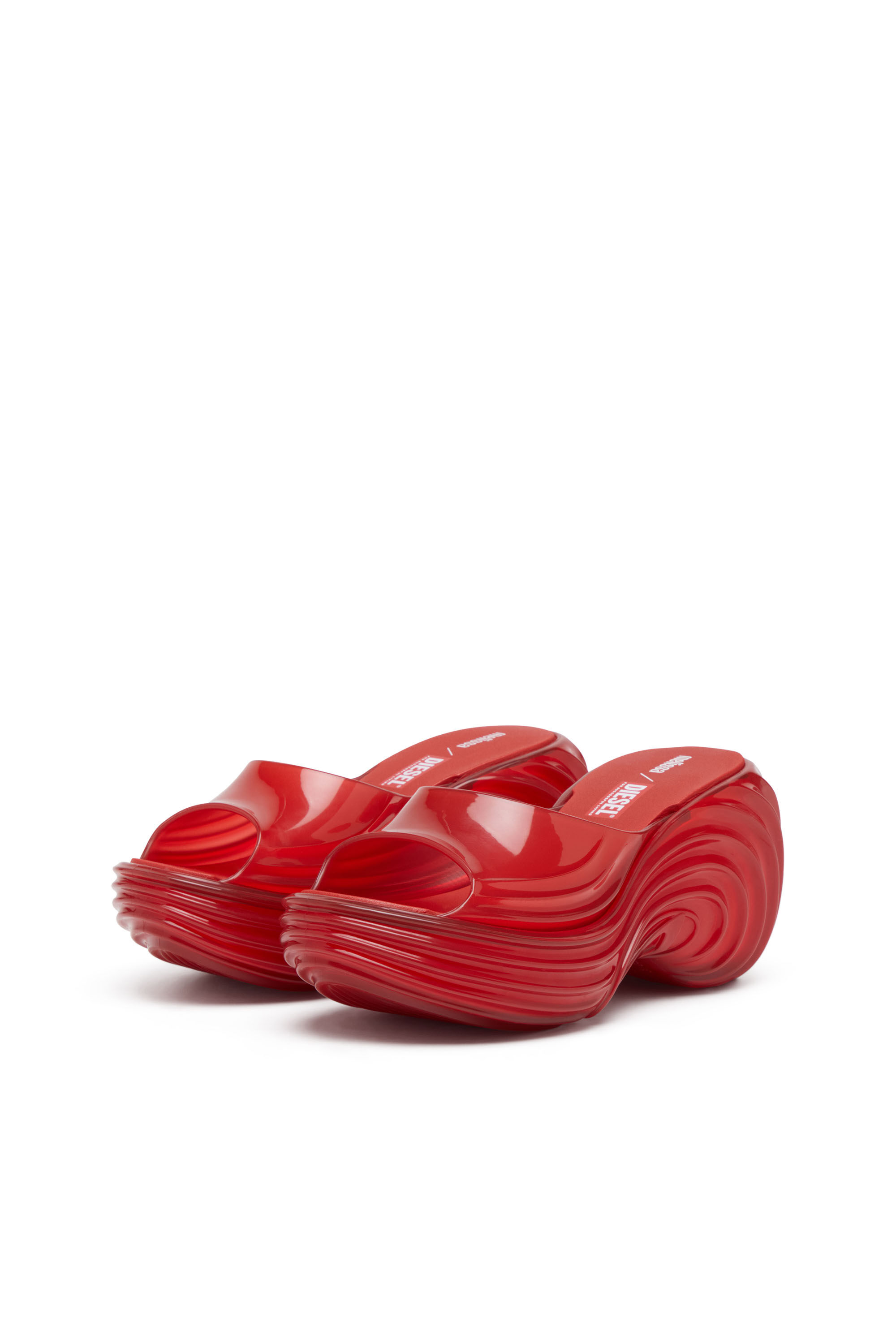 Diesel - MELISSA QUANTUM PLATFORM, Female's Platform mule in Melflex® in Red - 9