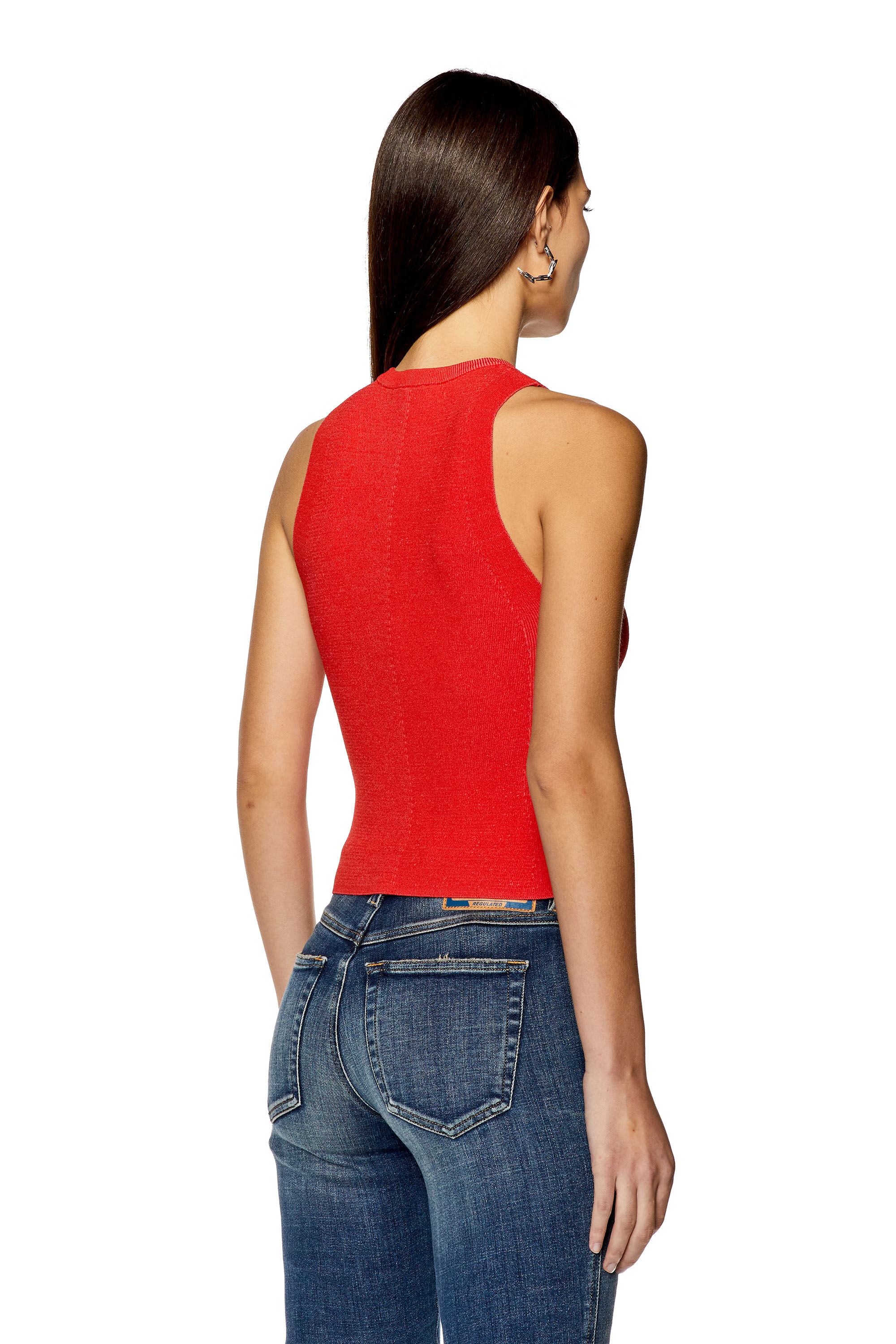 M ONERVA TOP Femmes debardeur en maille logo D Diesel