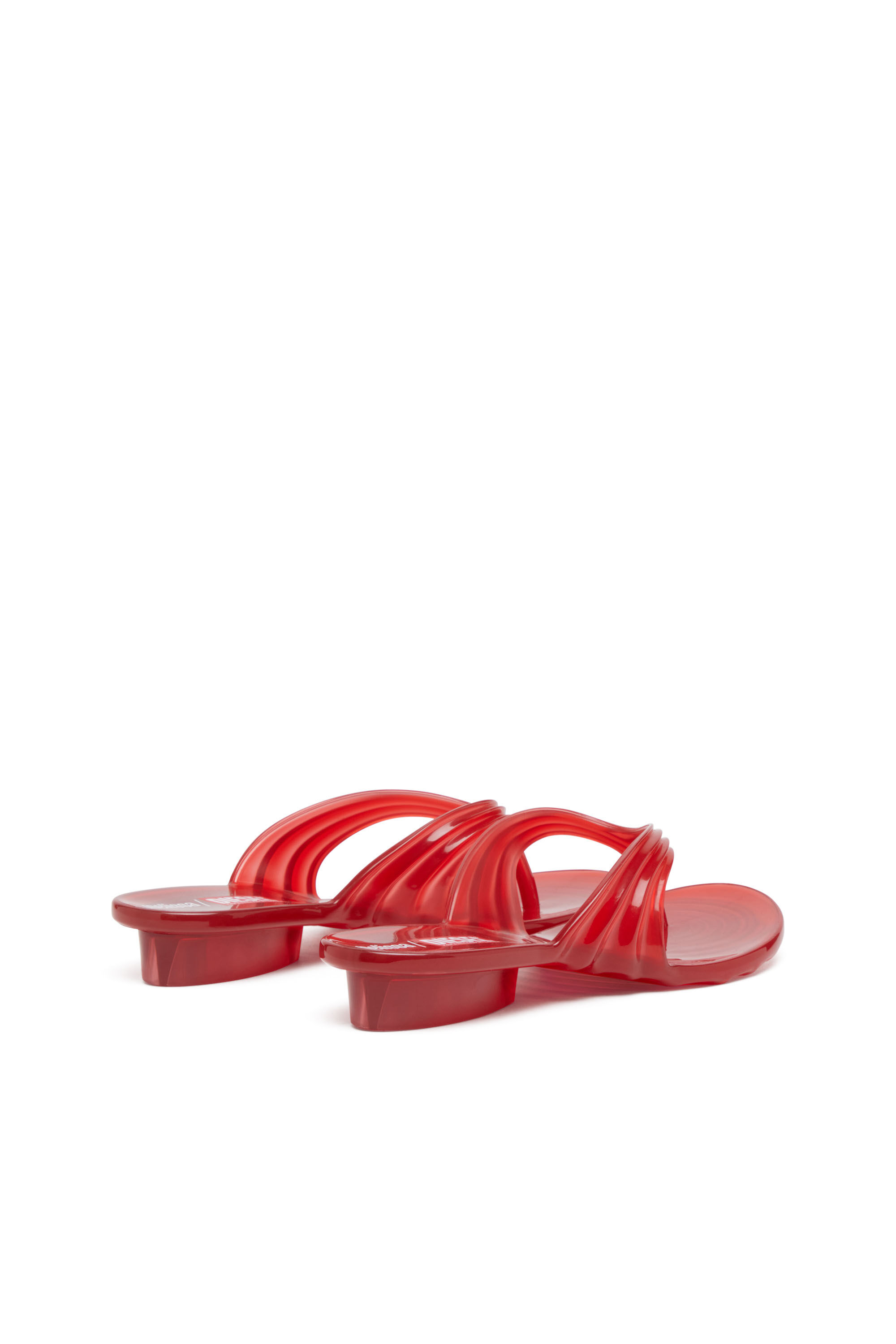 Diesel - MELISSA QUANTUM THONG, Female's Sculptural flip-flops in Melflex® in Red - 3
