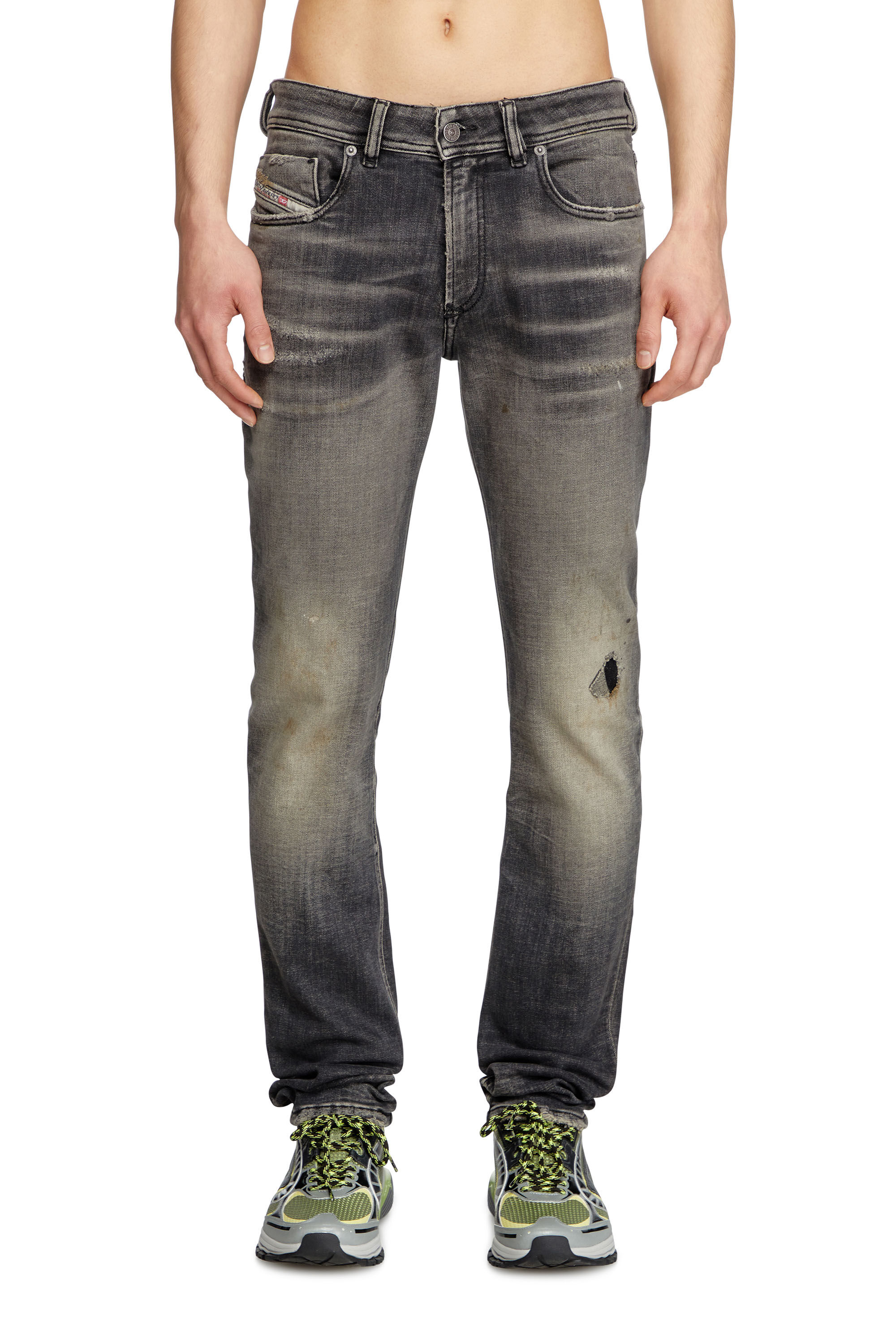 Diesel - Male's Skinny Jeans 1979 Sleenker 09K56, Black/Dark Grey - 3