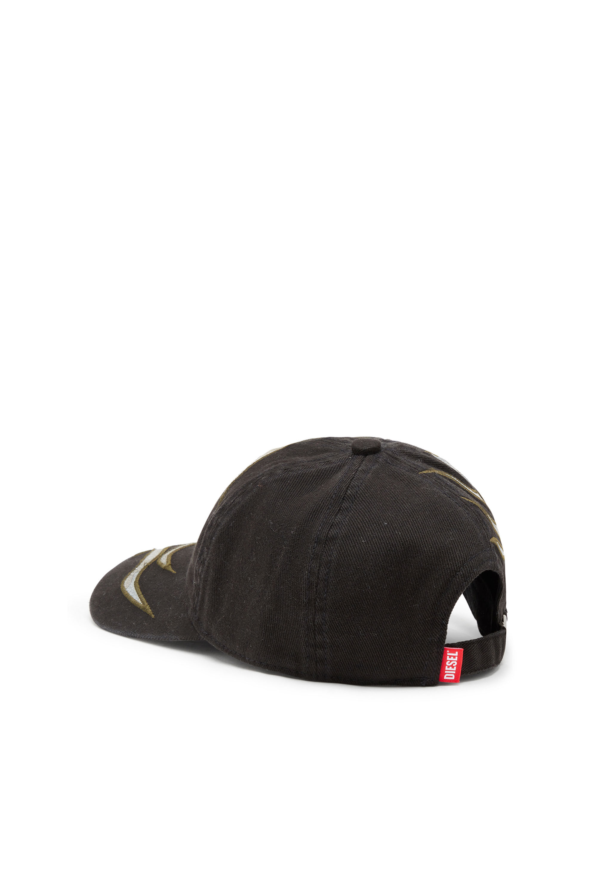 Diesel - C-FLAMA, Casquette de baseball avec flammes camouflage Homme in Polychrome - 2