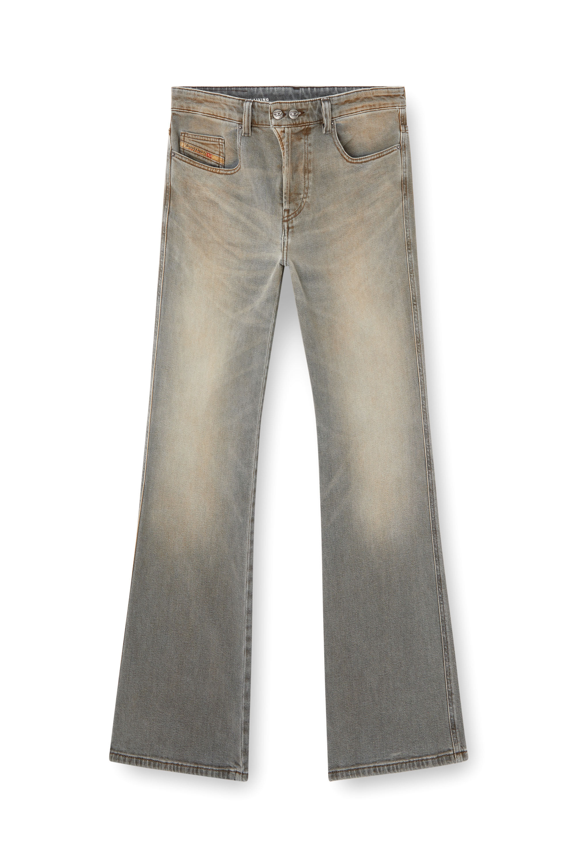 Diesel - Bootcut Jeans 1998 D-Buck 09L37 Homme, Gris Clair - Image 2