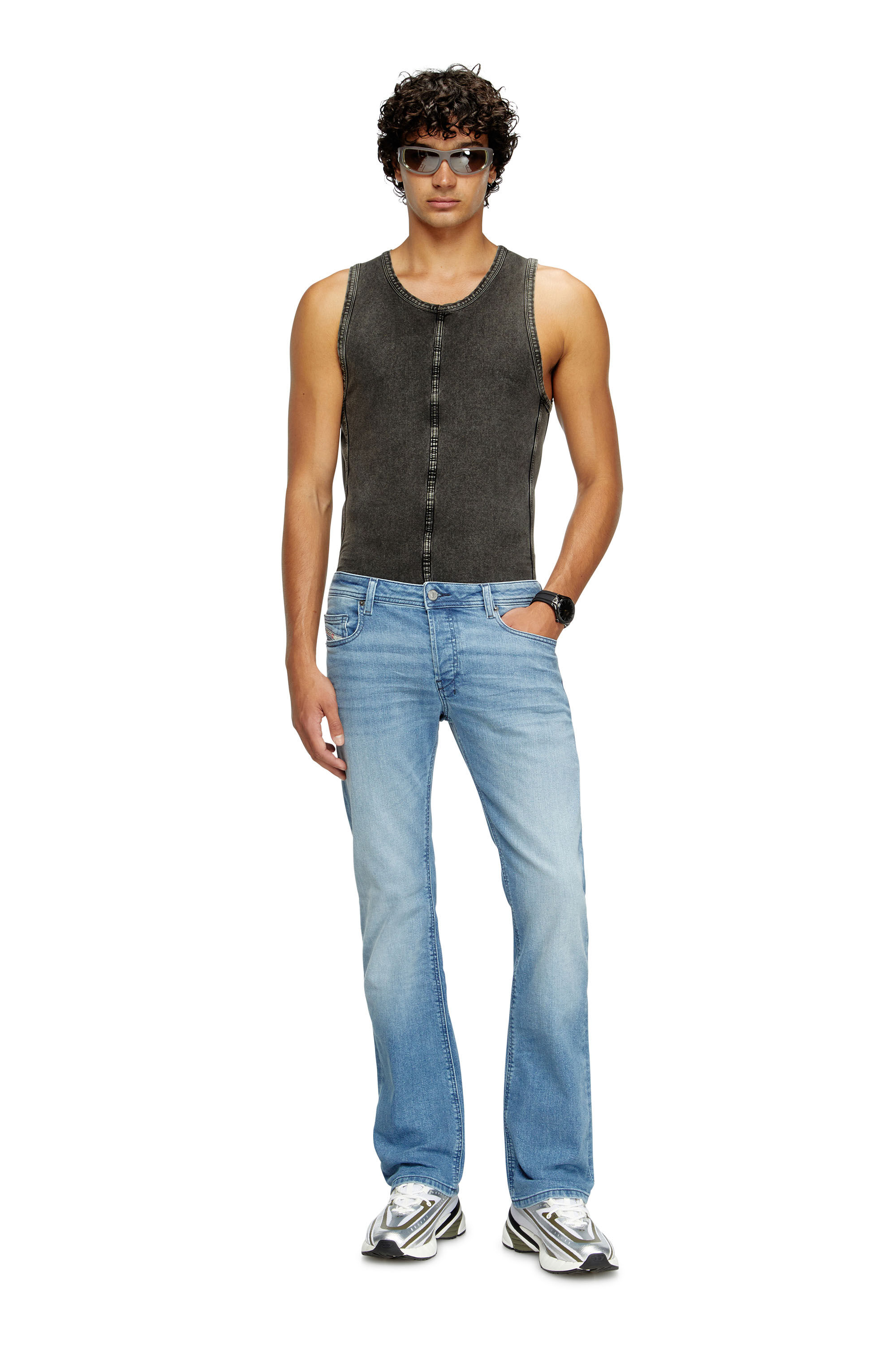 Diesel - Male's Bootcut Jeans 2007 Zatiny 0GRDI, Light Blue - 1