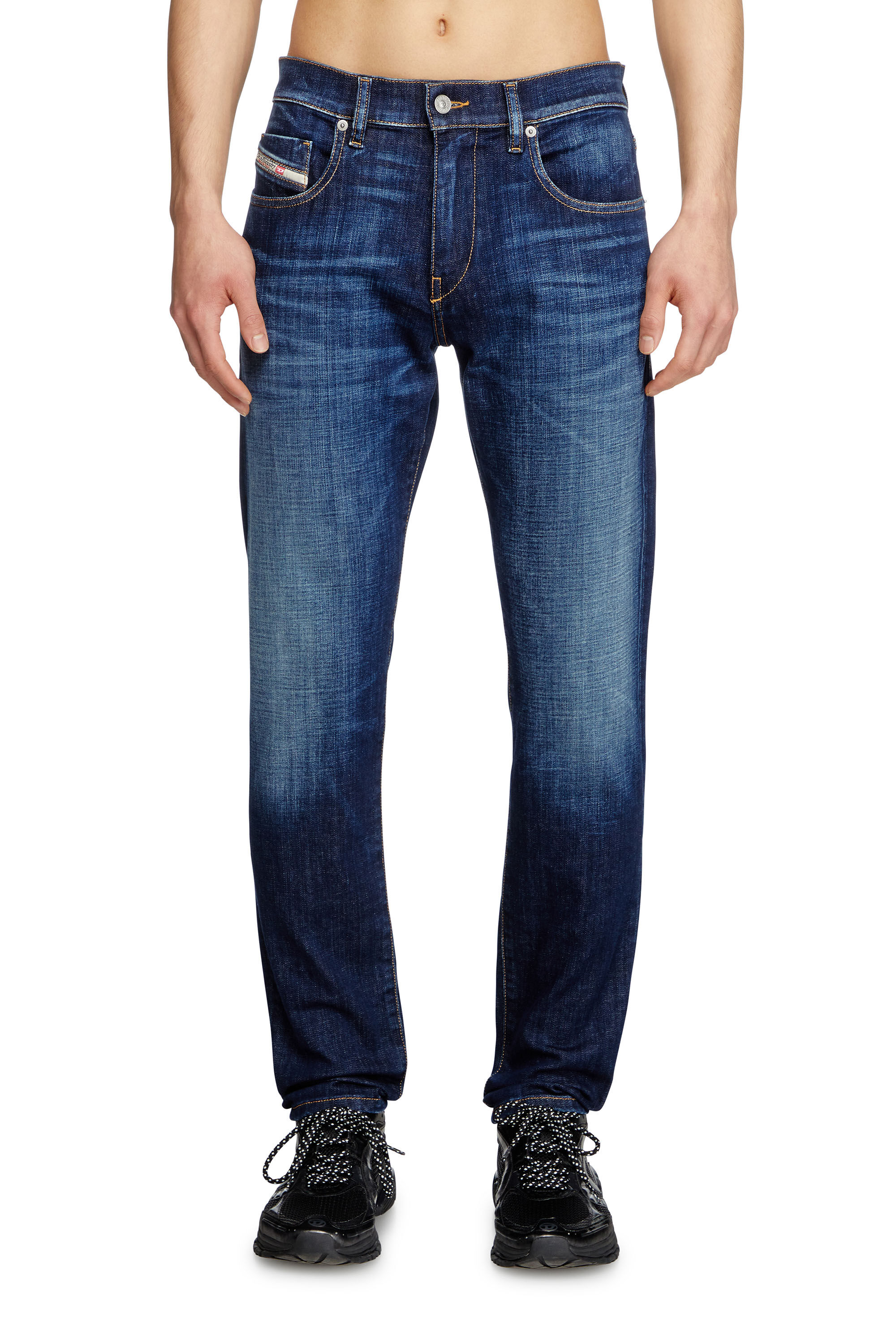 Diesel - Male's Slim Jeans 2019 D-Strukt 09L61, Medium Blue - 3